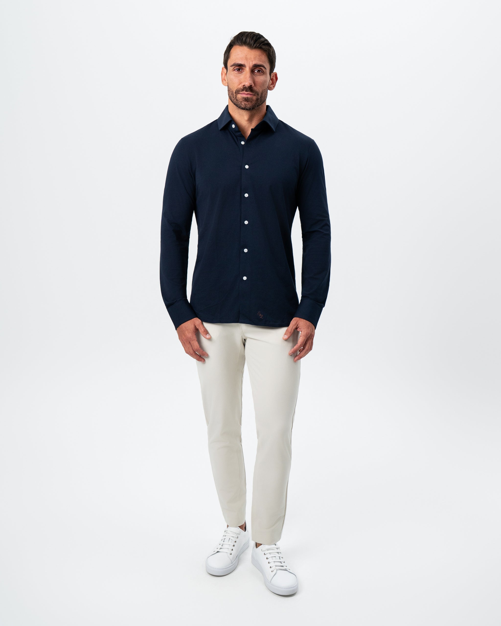 "The Stewart" Navy Button Down