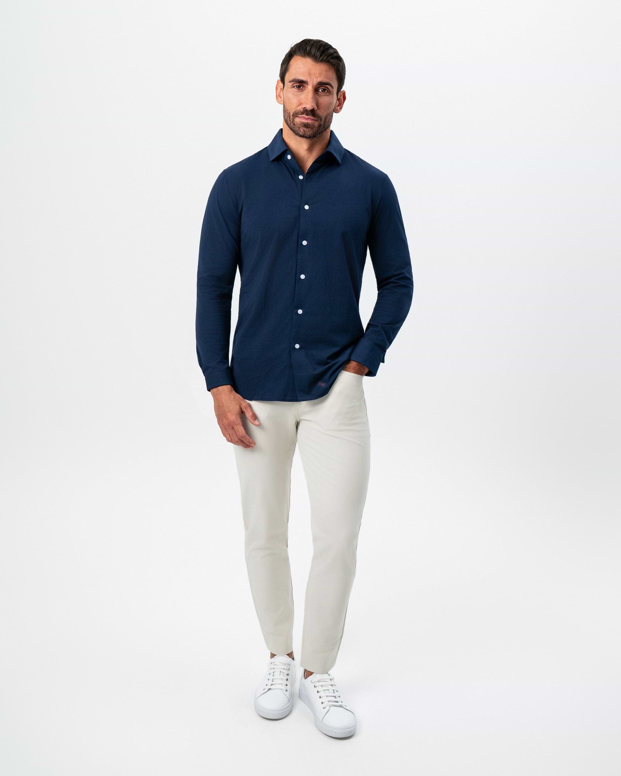 "The Stewart" Navy Button Down