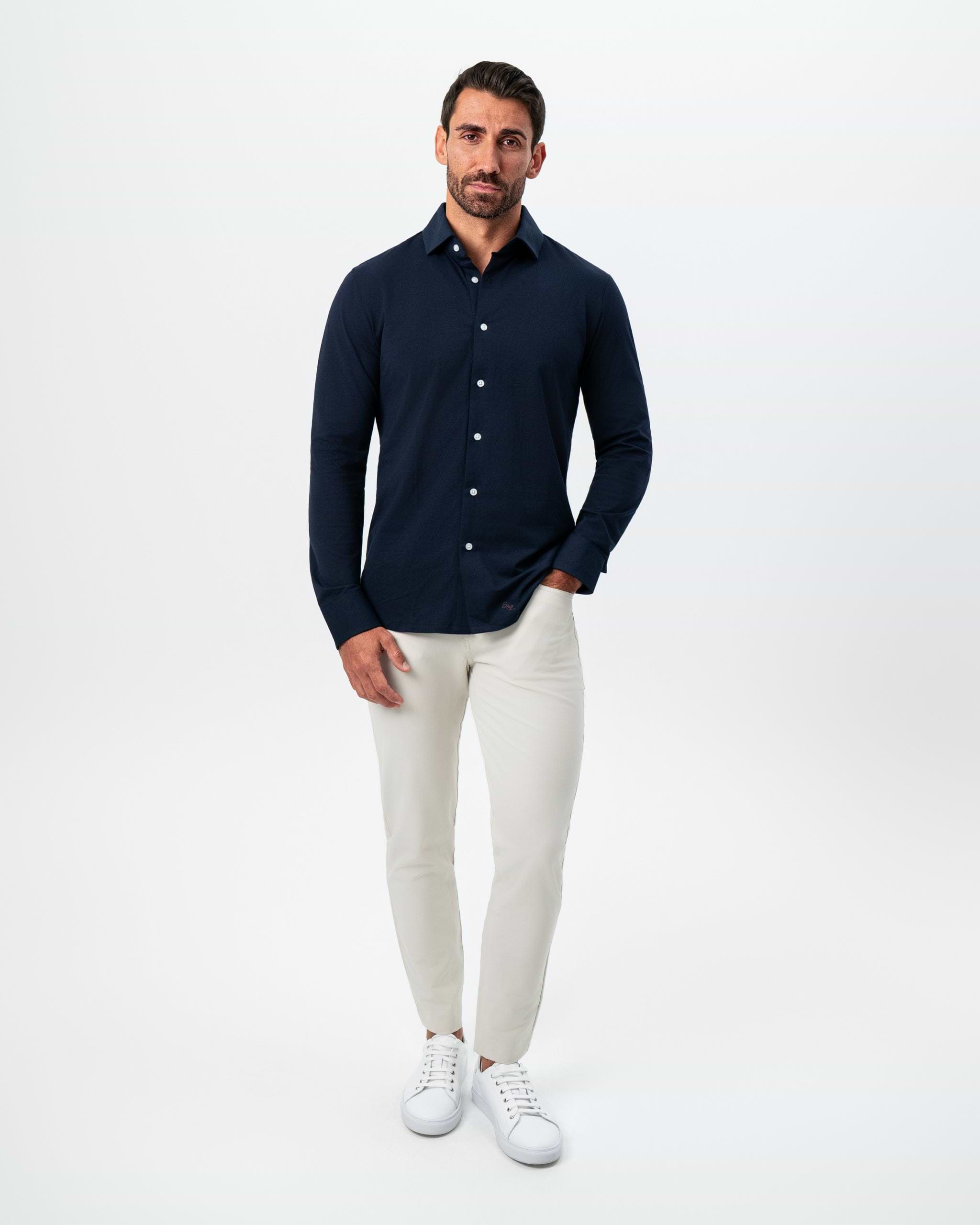 "The Stewart" Navy Button Down