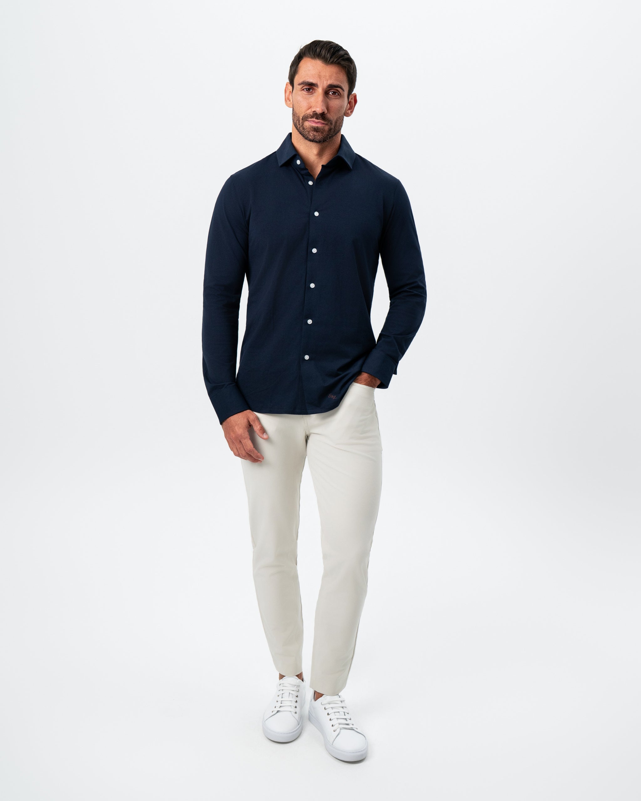 "The Stewart" Navy Button Down
