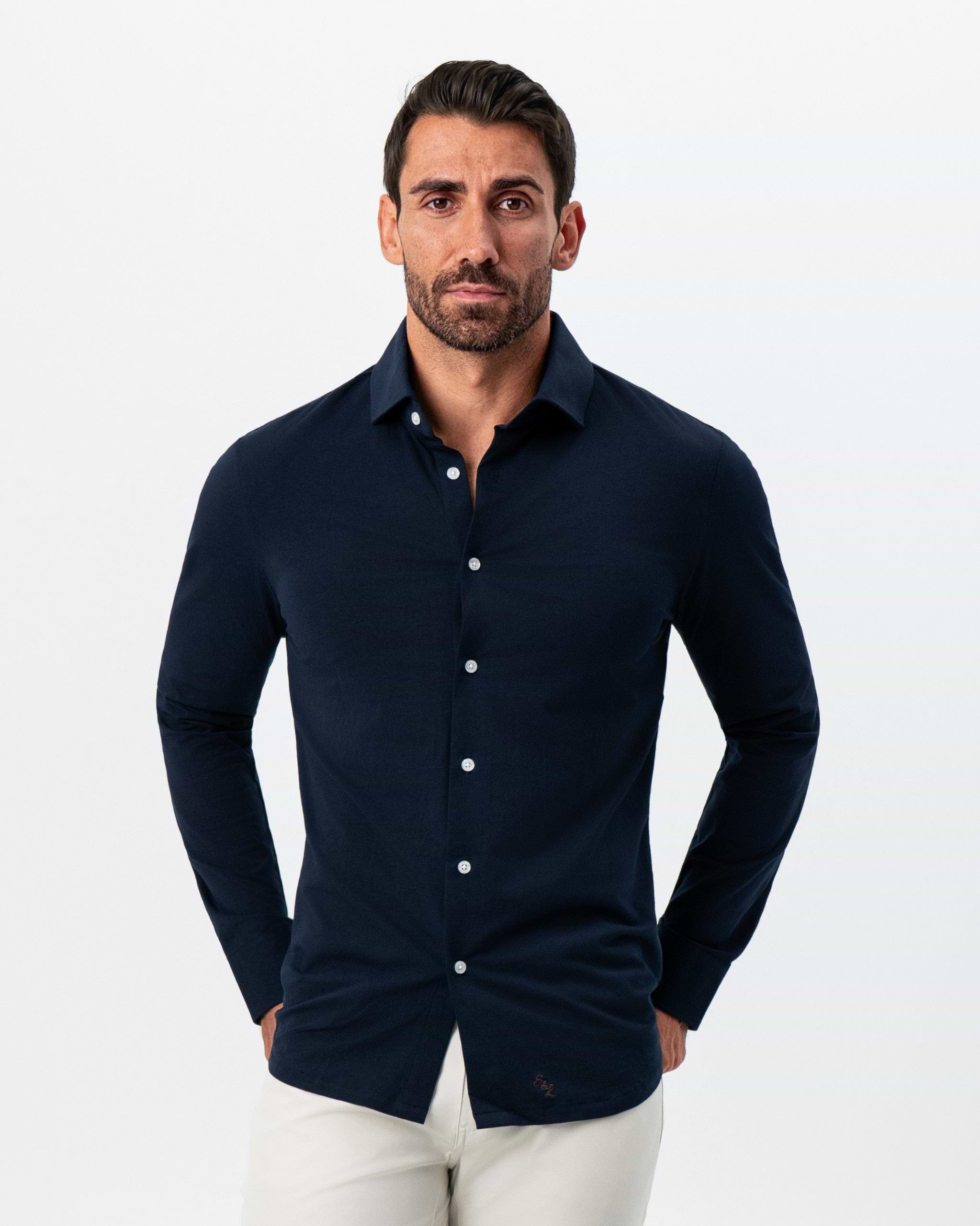 "The Stewart" Navy Button Down