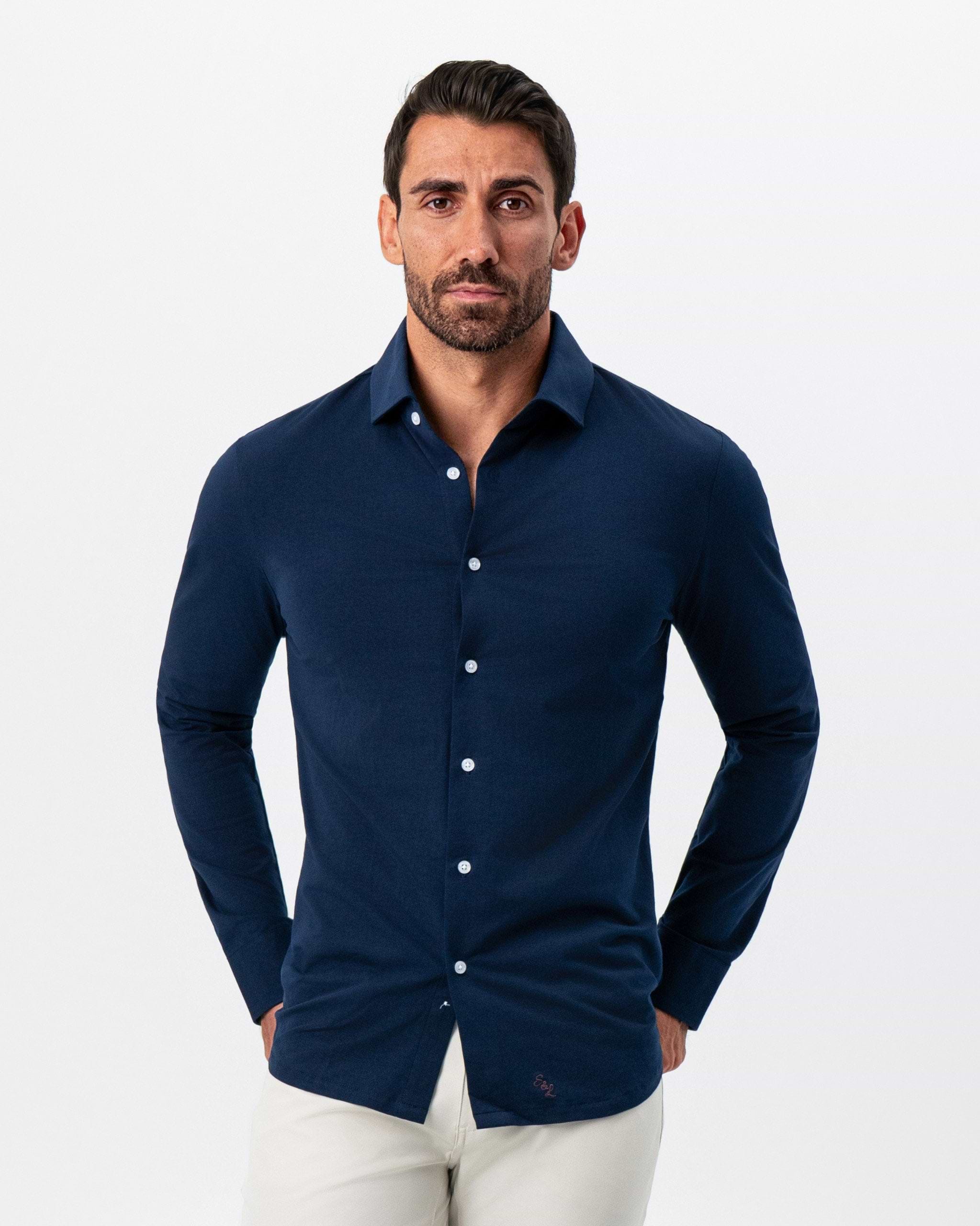 "The Stewart" Navy Button Down
