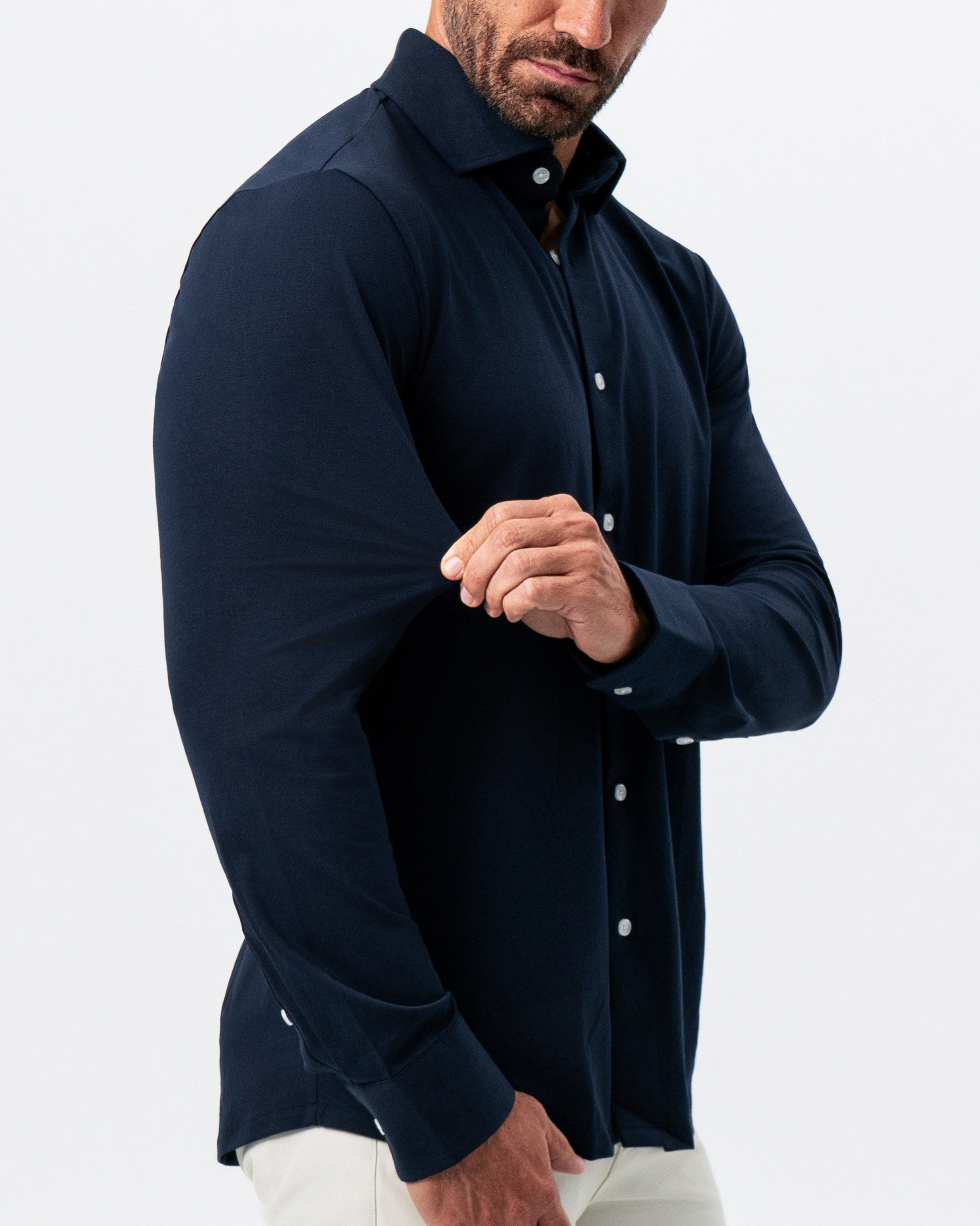 "The Stewart" Navy Button Down