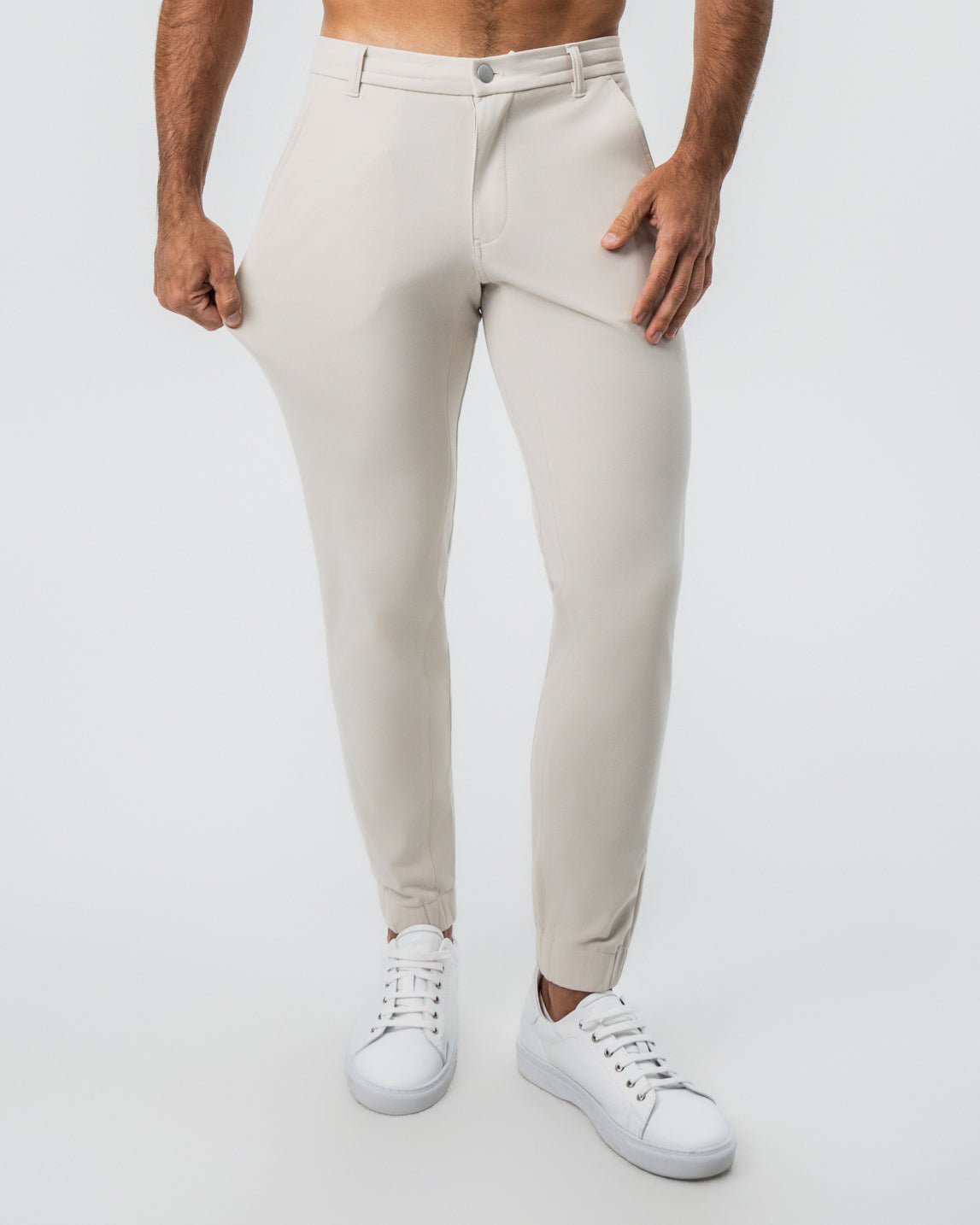 Chino Jogger - Cream