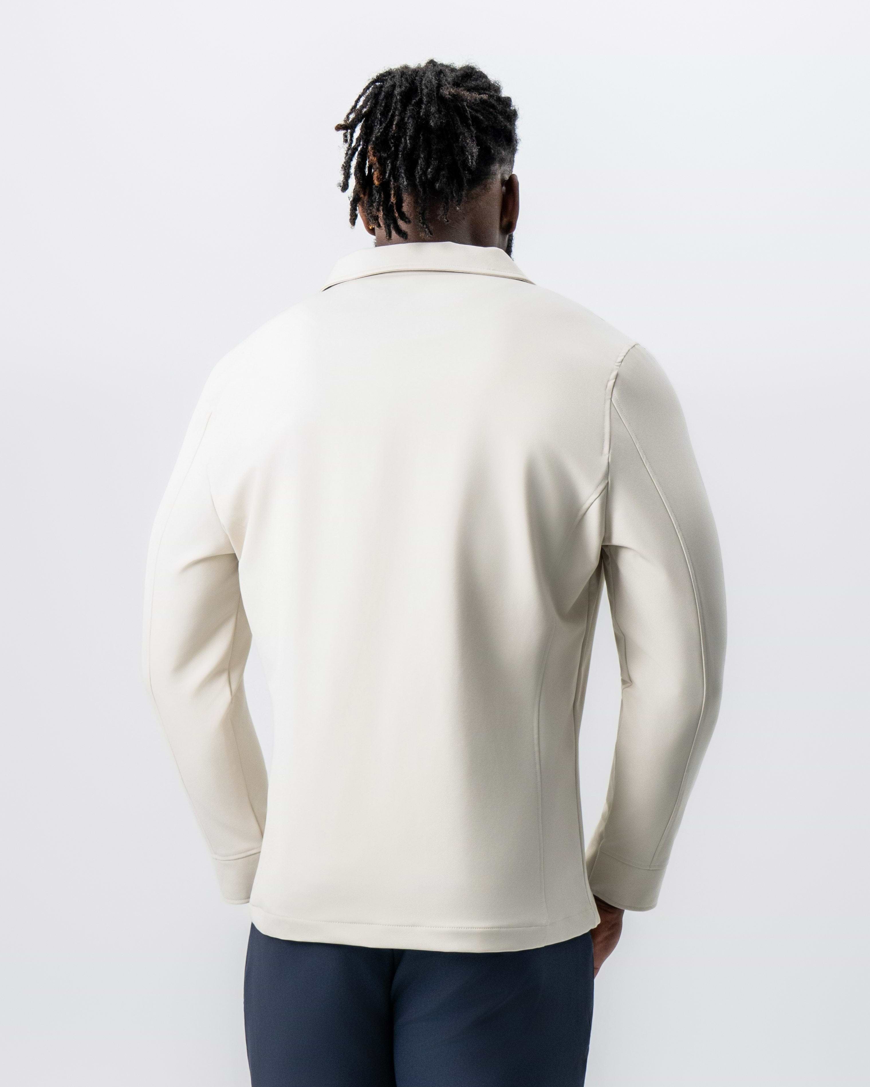 Collared Zip Jacket - Light Khaki