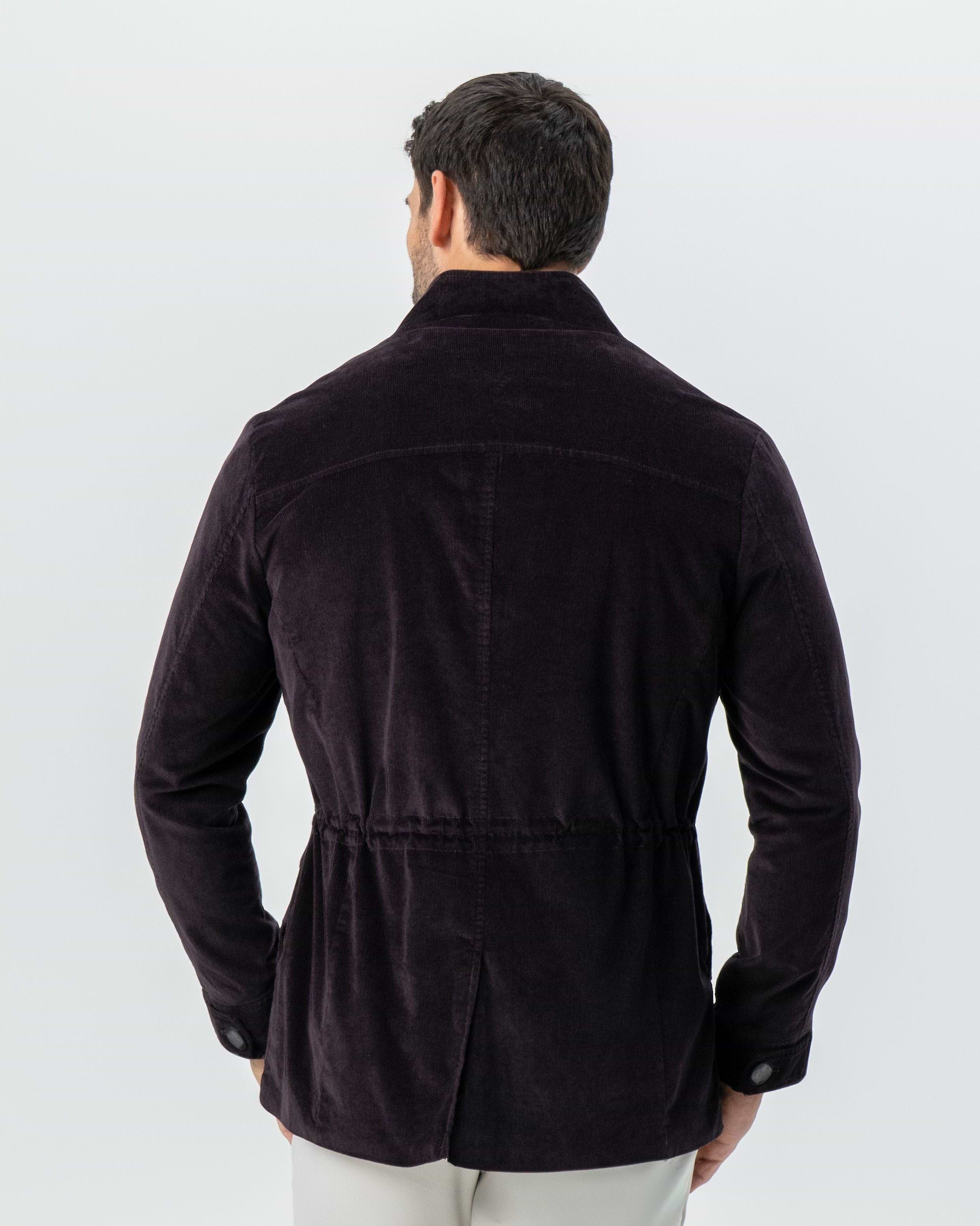 Corduroy Field Jacket - Dark Burgundy
