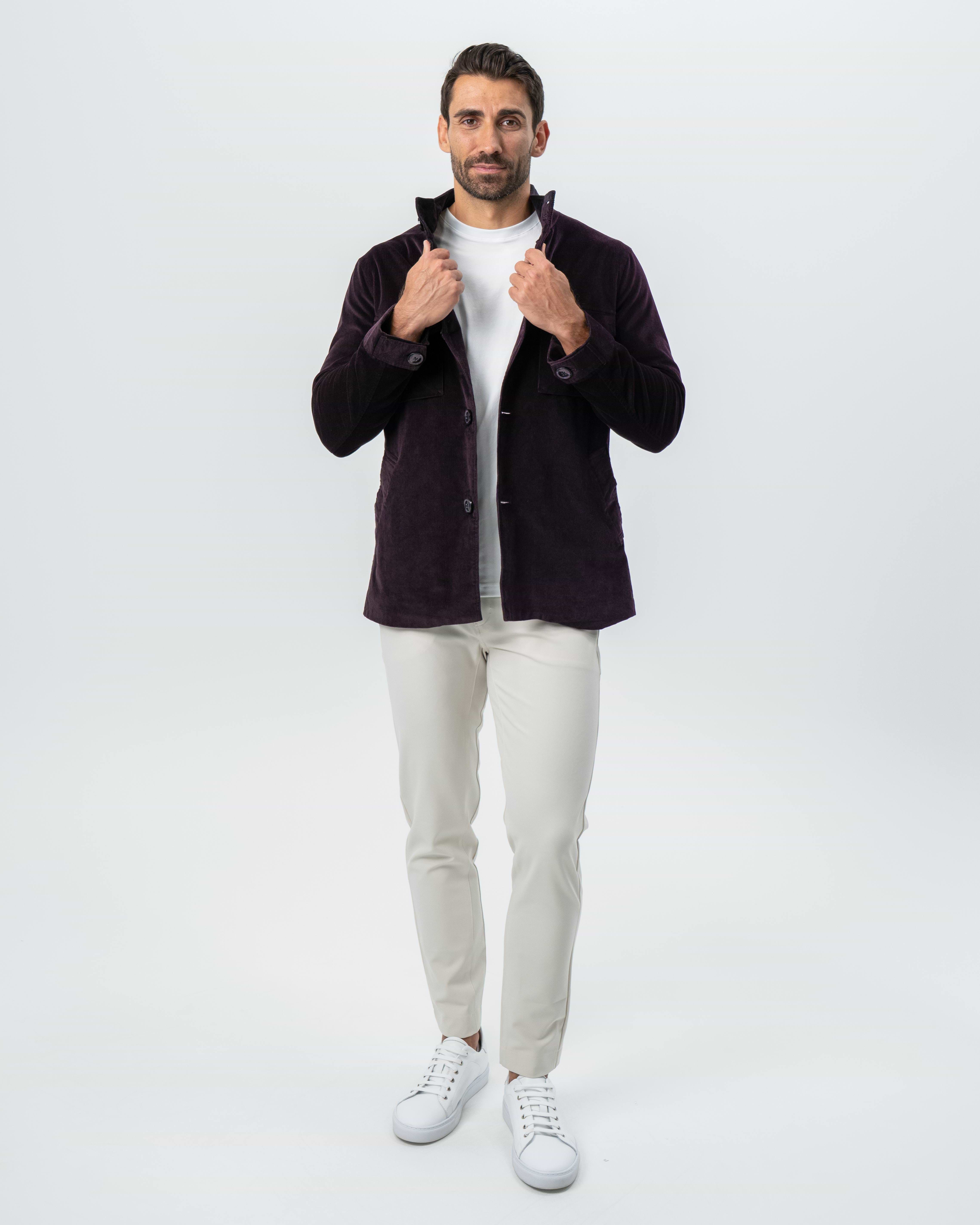 Corduroy Field Jacket - Dark Burgundy