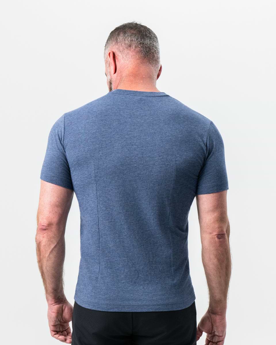 "The Raymond" Storm Blue Short Sleeve Crewneck