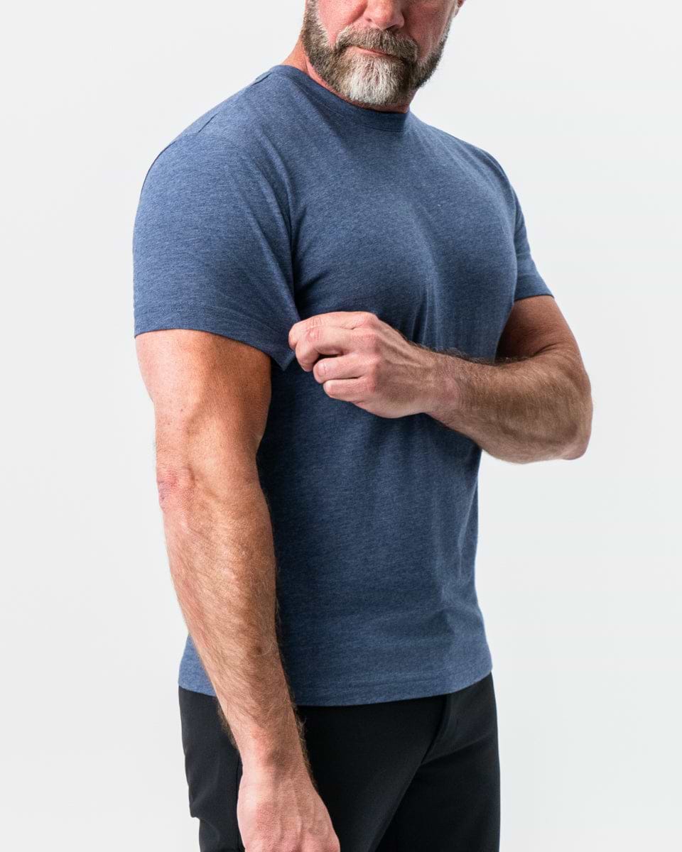 "The Raymond" Storm Blue Short Sleeve Crewneck