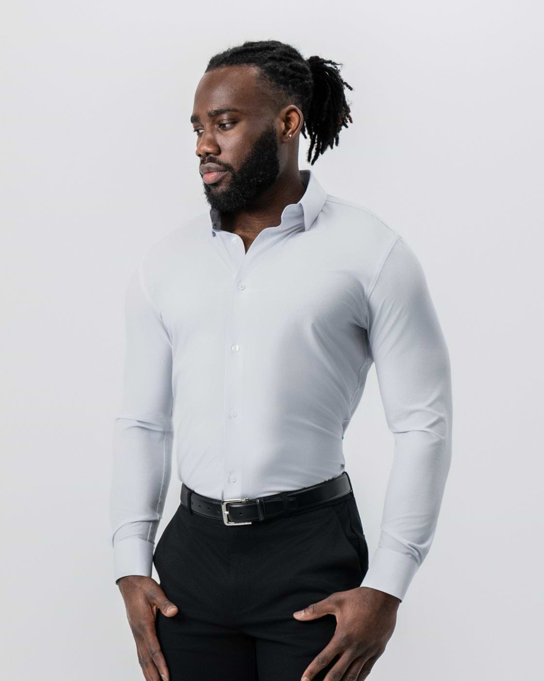 "The Beamer" Pale Lavender With Faded Mini Check