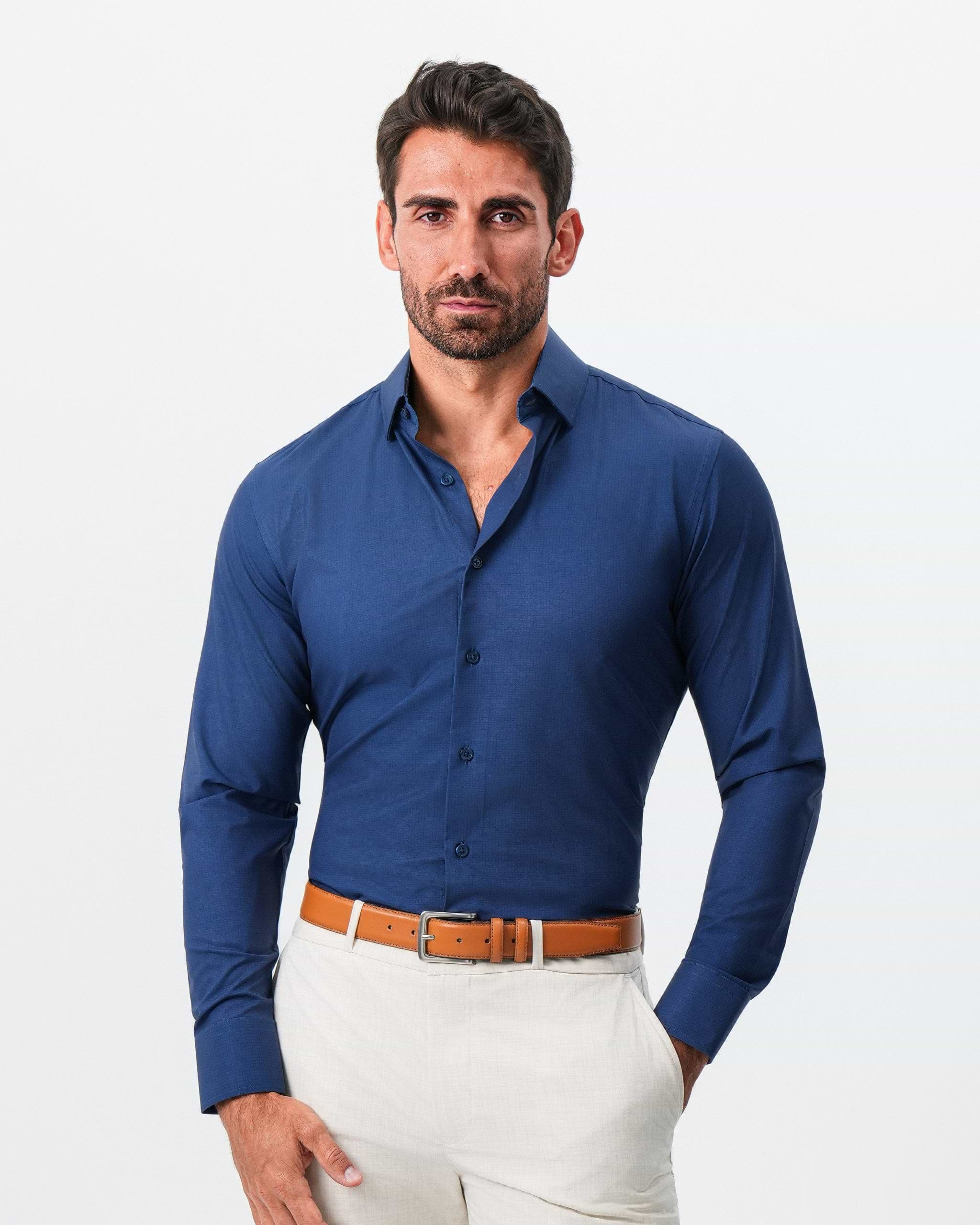 "The Bowman" Navy with Navy Grid