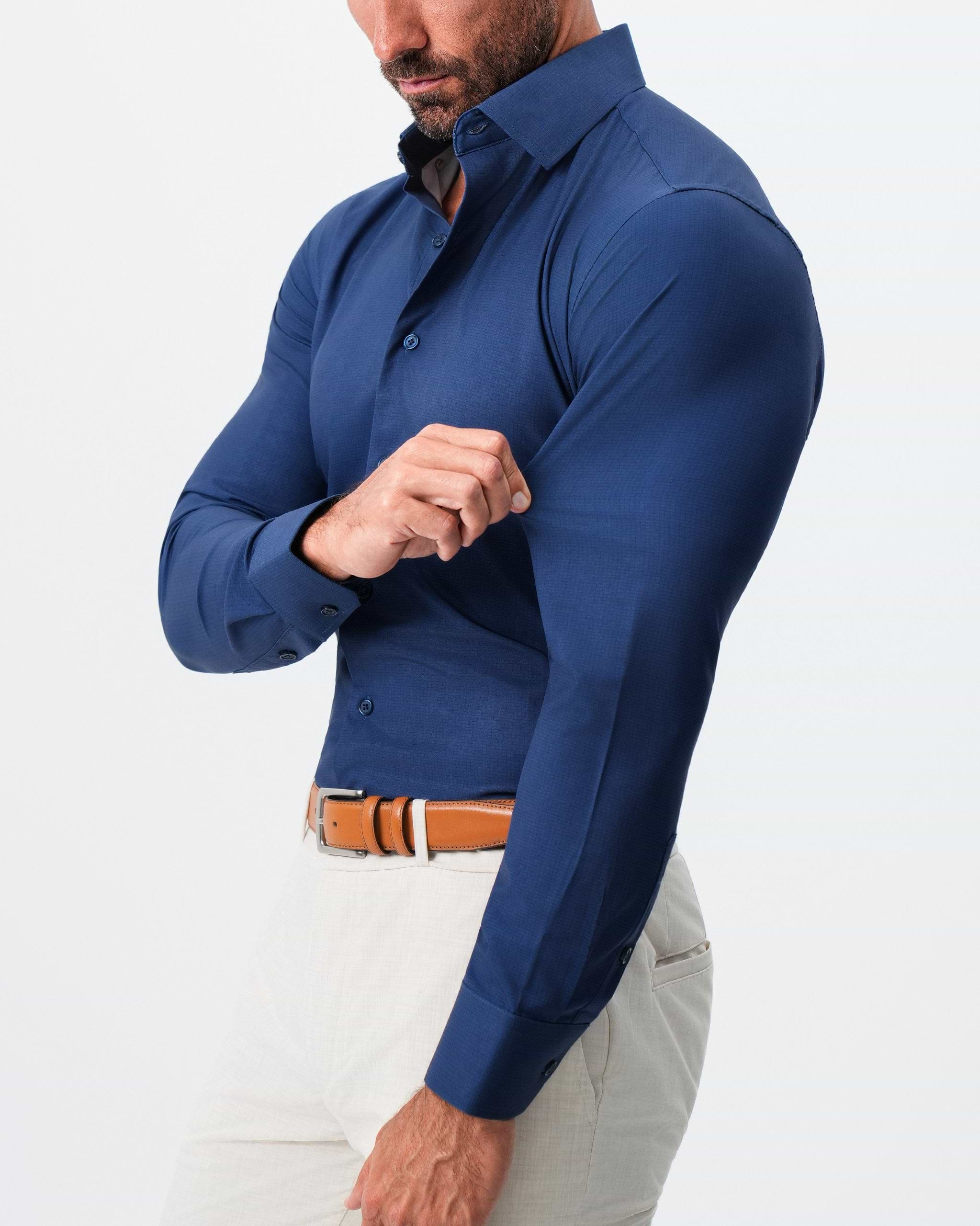 "The Bowman" Navy with Navy Grid