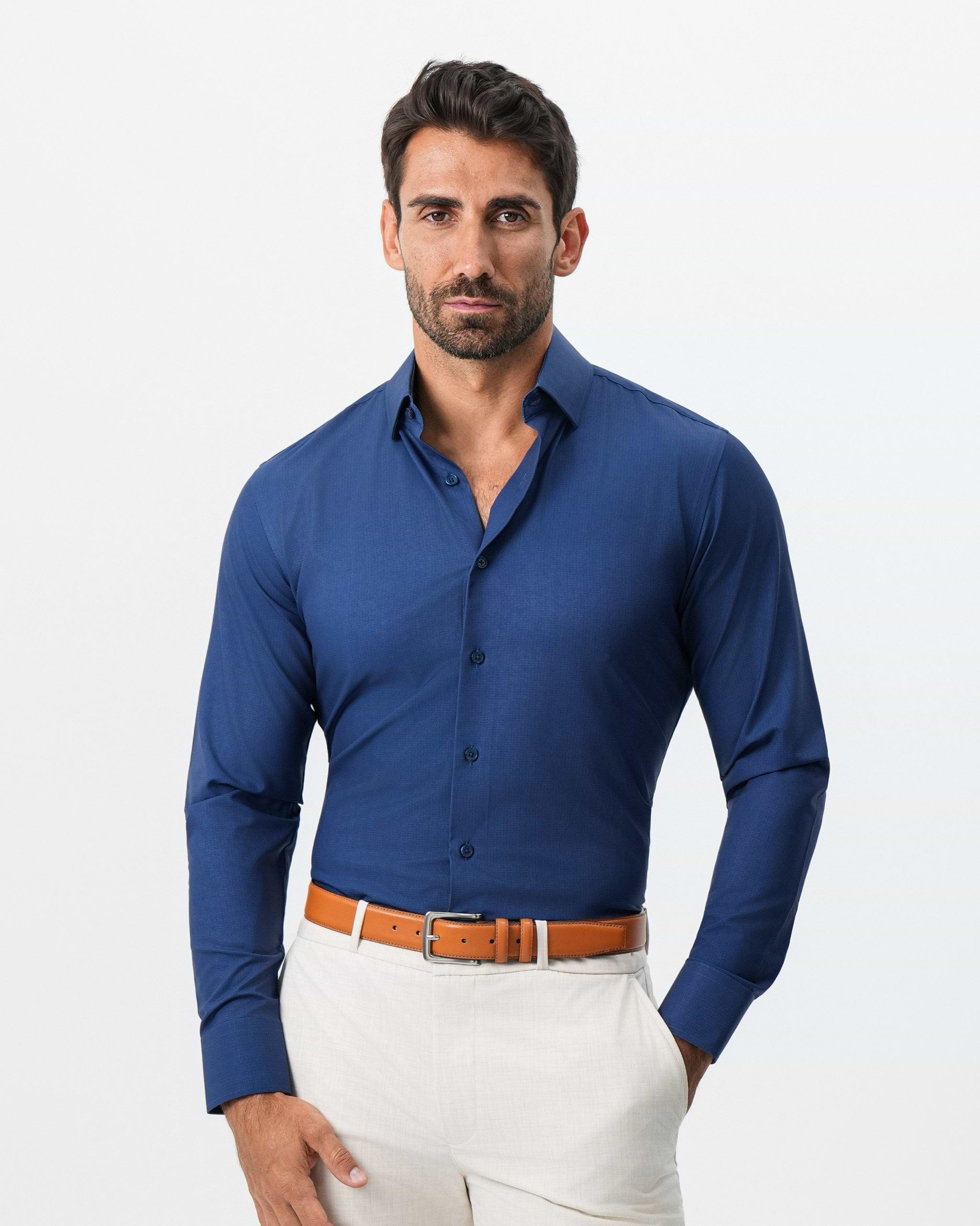 "The Bowman" Navy with Navy Grid