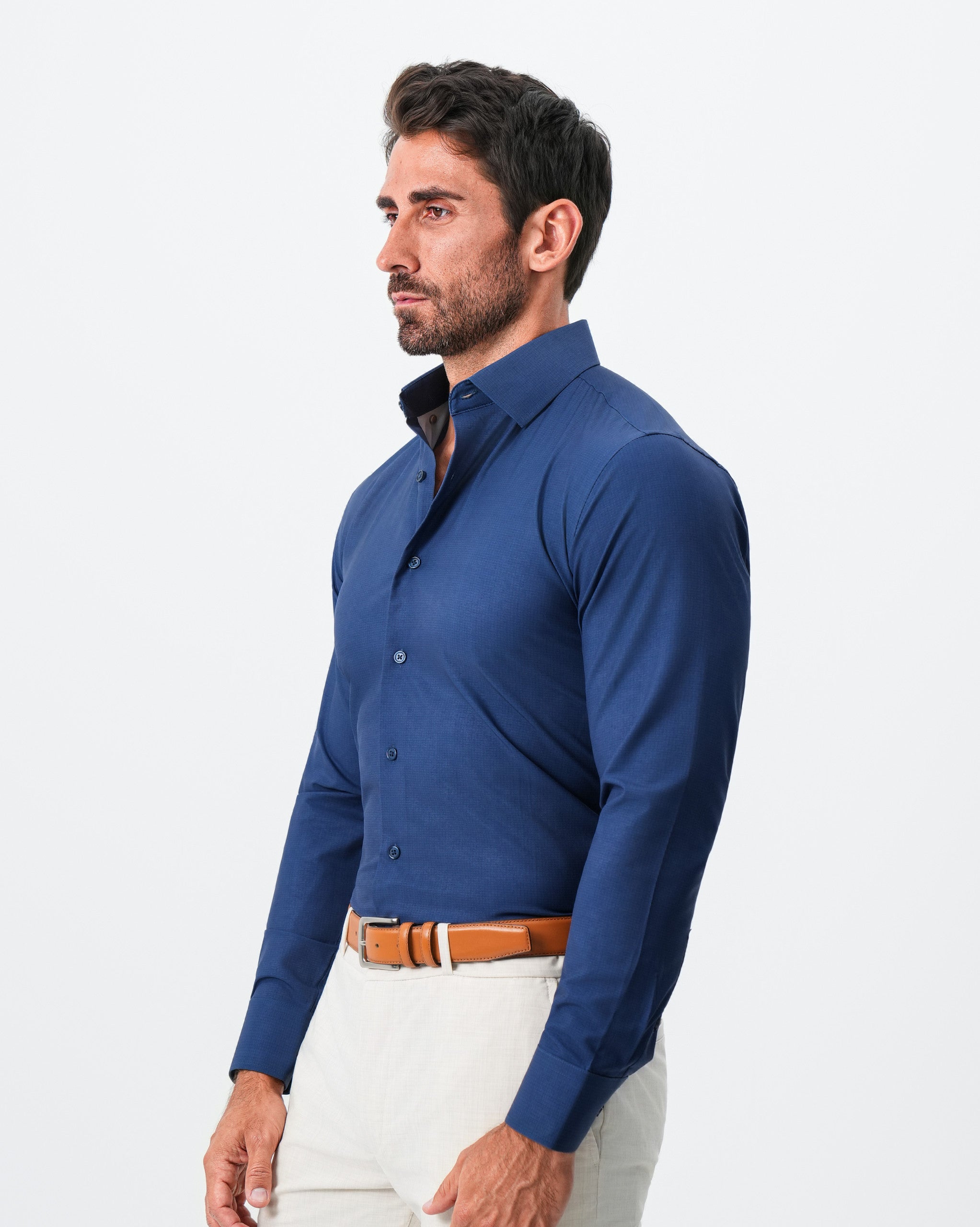 "The Bowman" Navy with Navy Grid