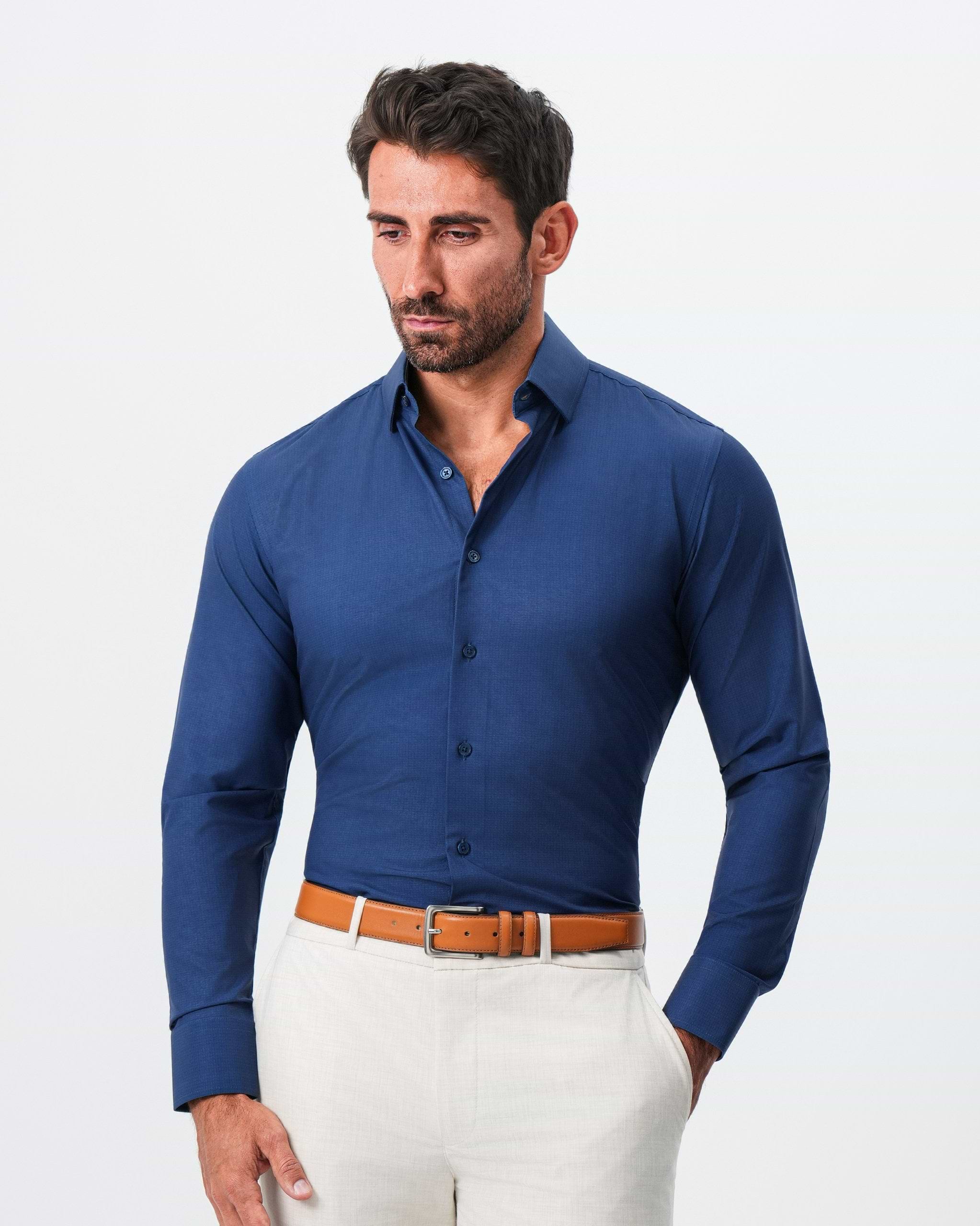 "The Bowman" Navy with Navy Grid