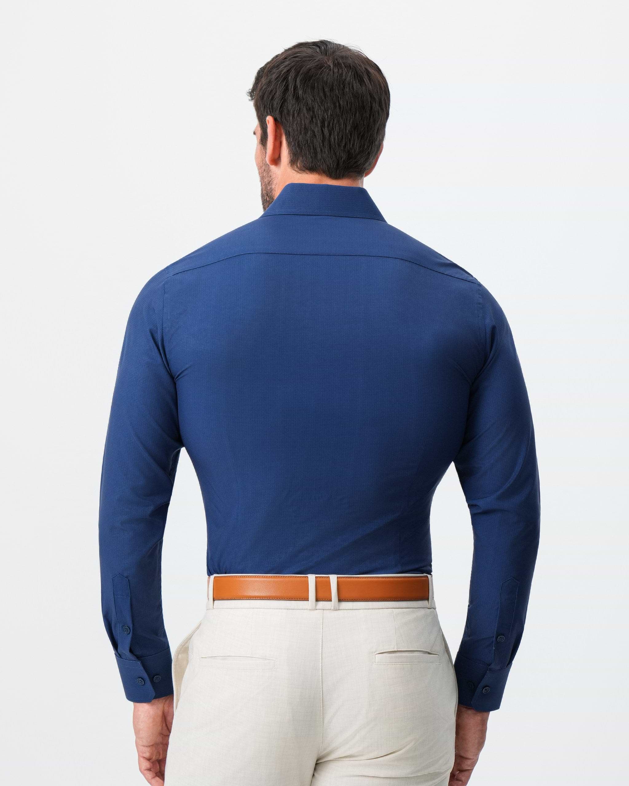 "The Bowman" Navy with Navy Grid