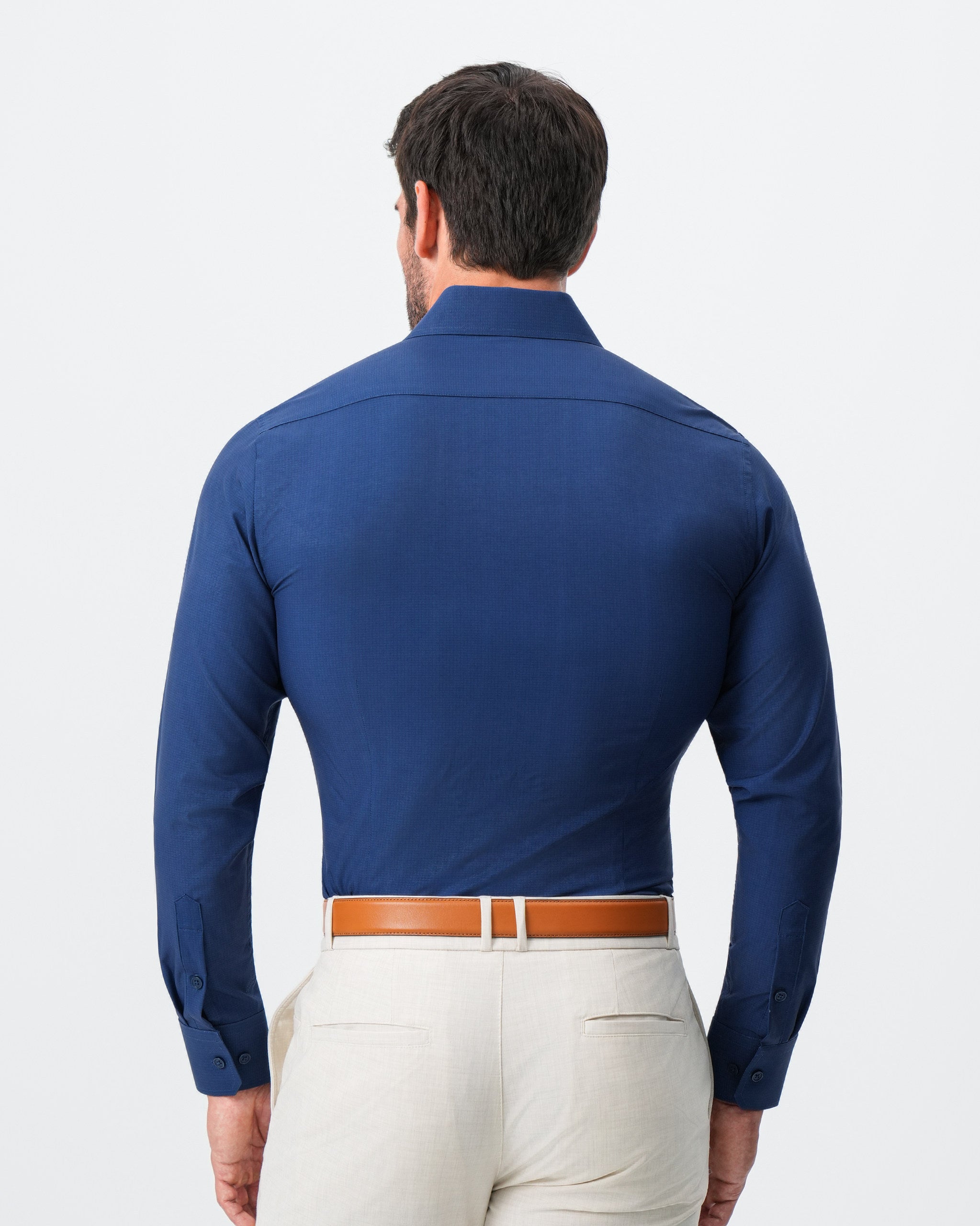 "The Bowman" Navy with Navy Grid