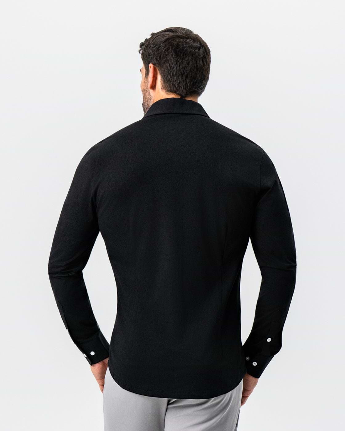 "The Dexter" Black Button Down