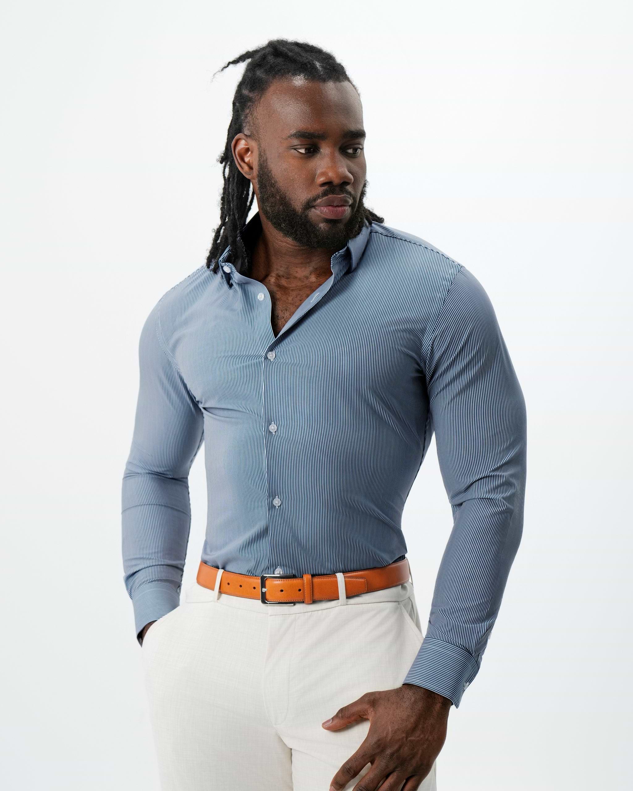 The Hugo Navy Pinstripe 2XL / Navy Pinstripe
