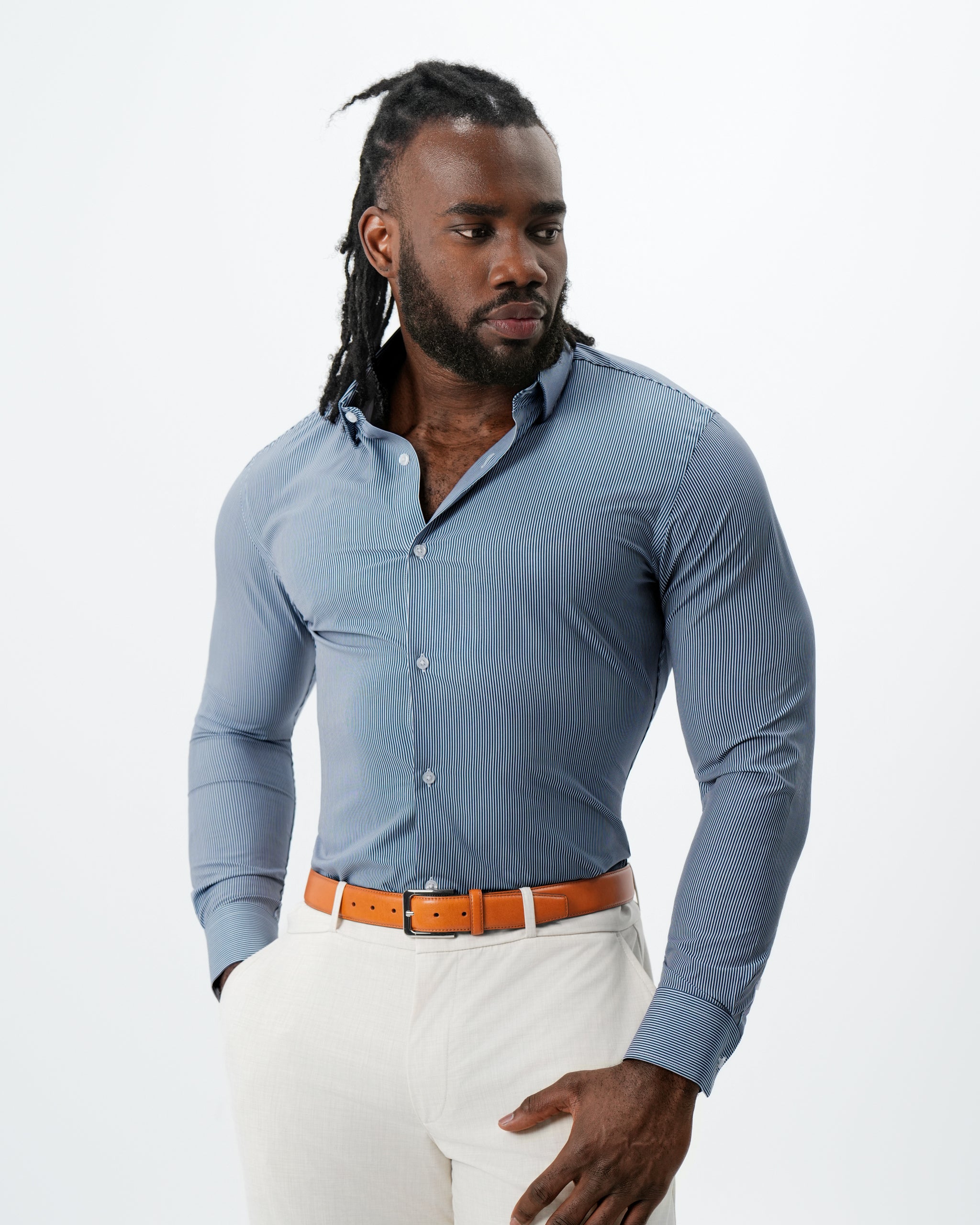 The Hugo Navy Pinstripe 2XL / Navy Pinstripe