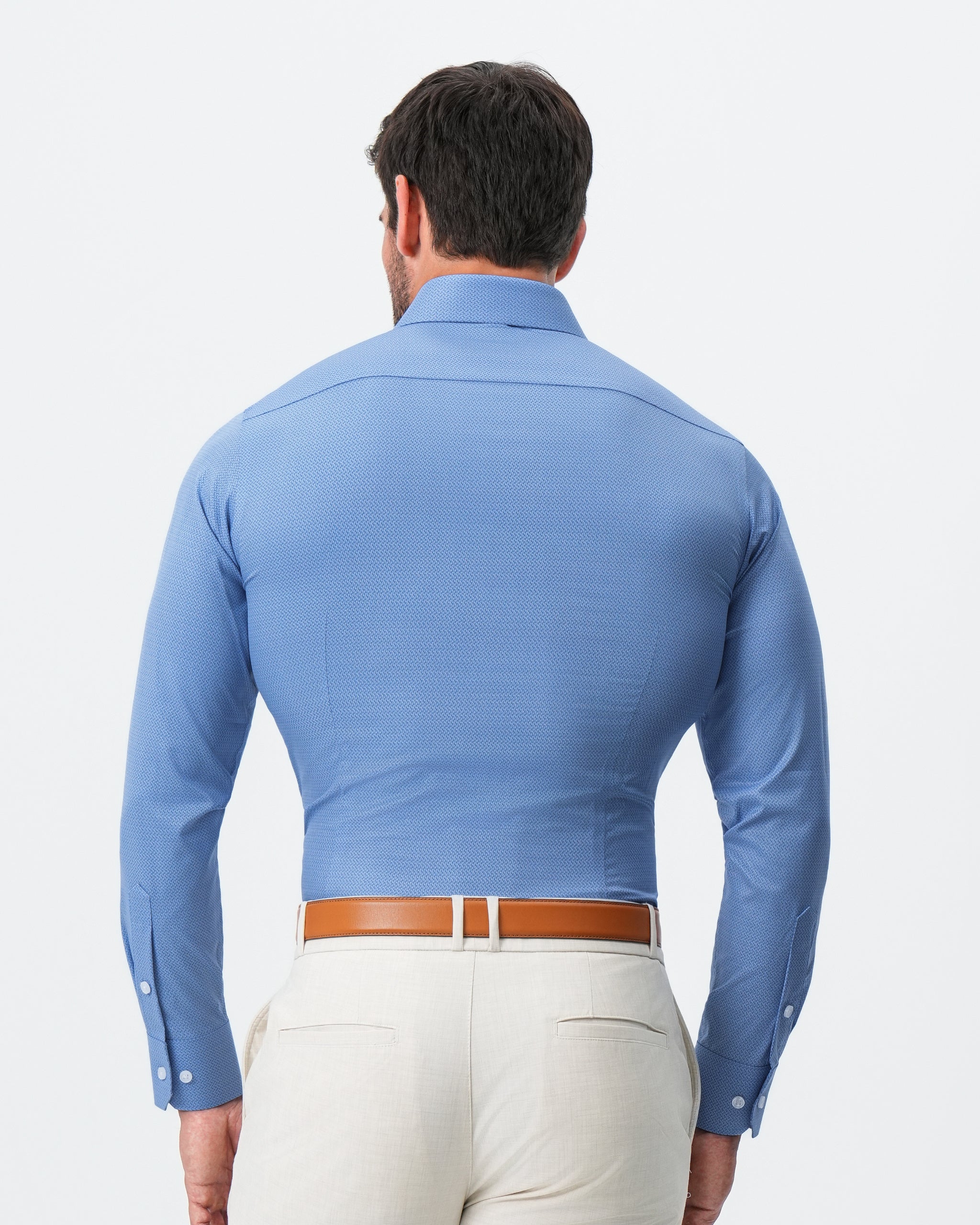 ''The Robin'' Light Blue Mini Diamond Jacquard