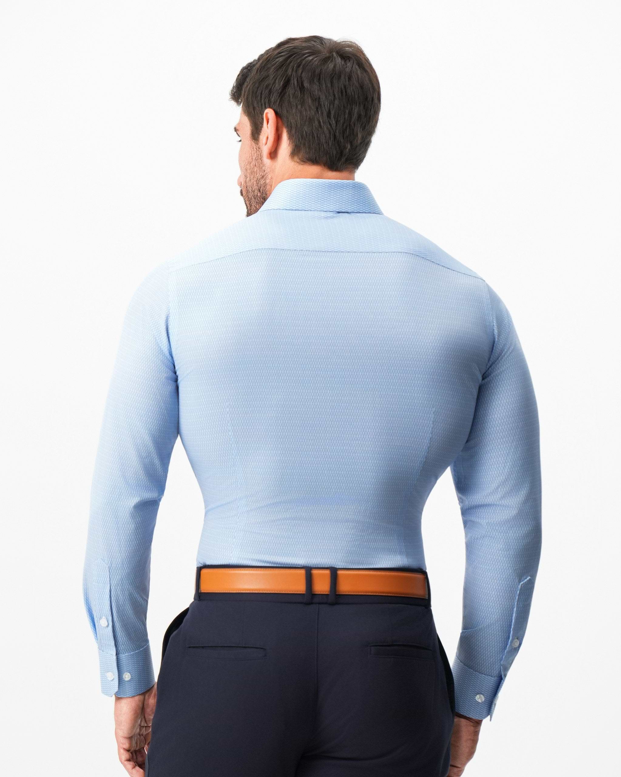 "The Sedona" Sky Blue with Navy Diamond Geo