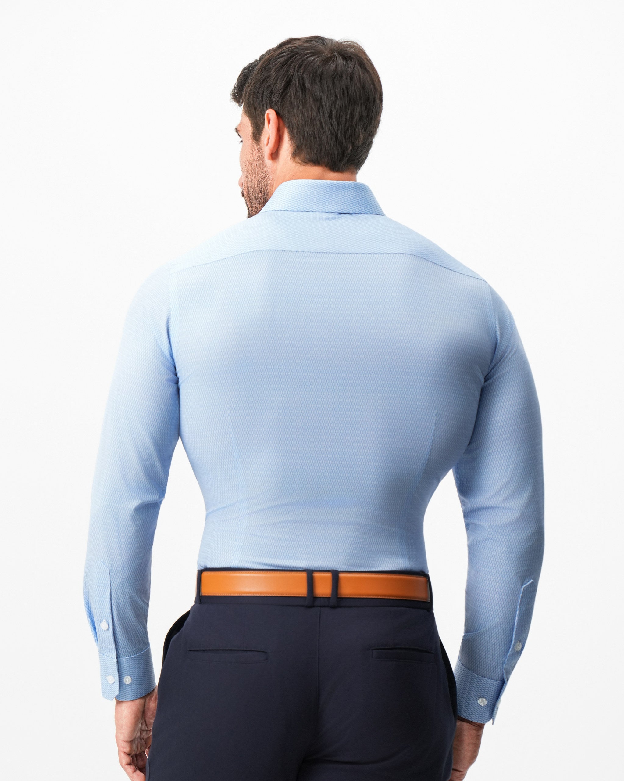 "The Sedona" Sky Blue with Navy Diamond Geo