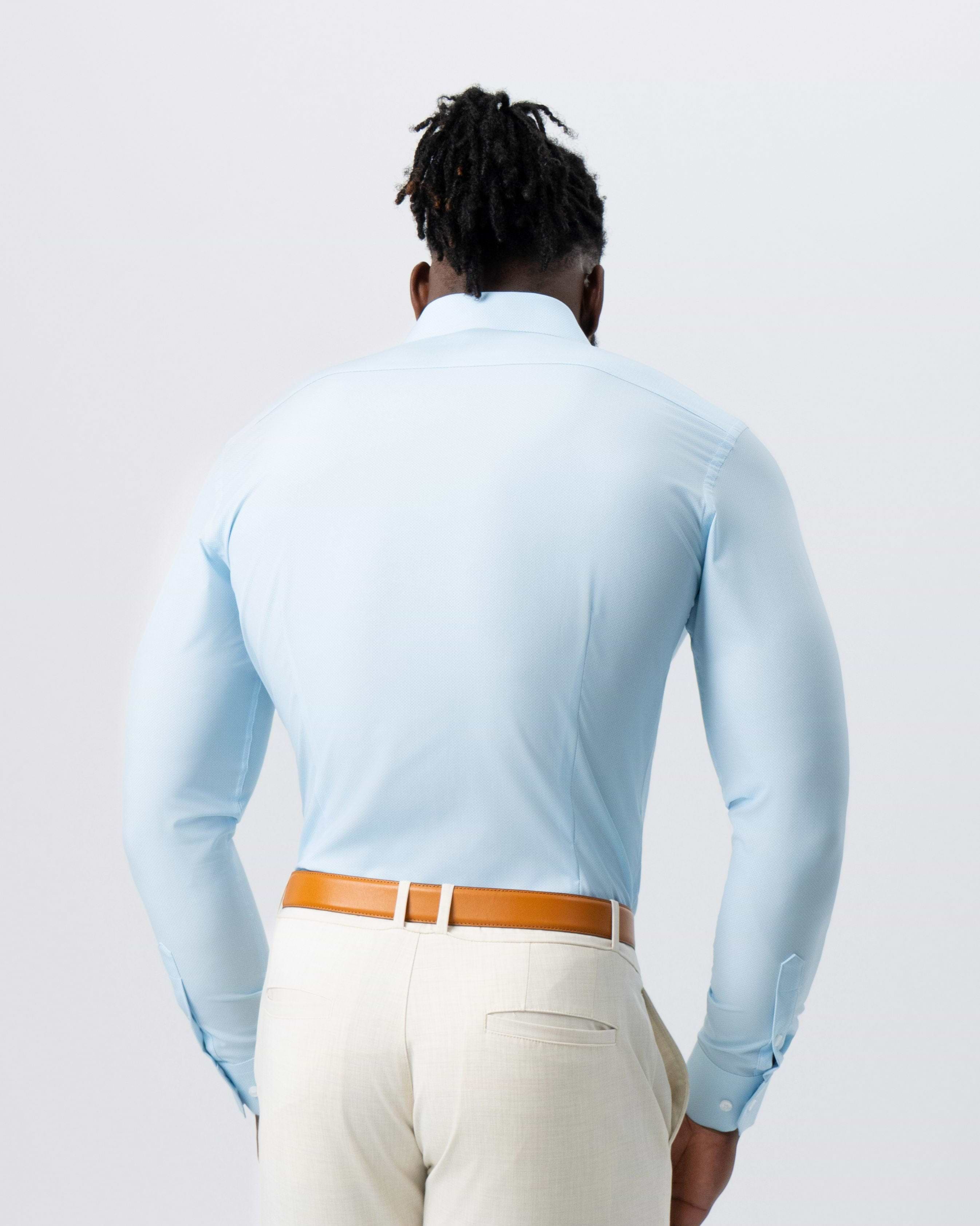 "The Stone" Light Blue Micro Diamond Geo Print