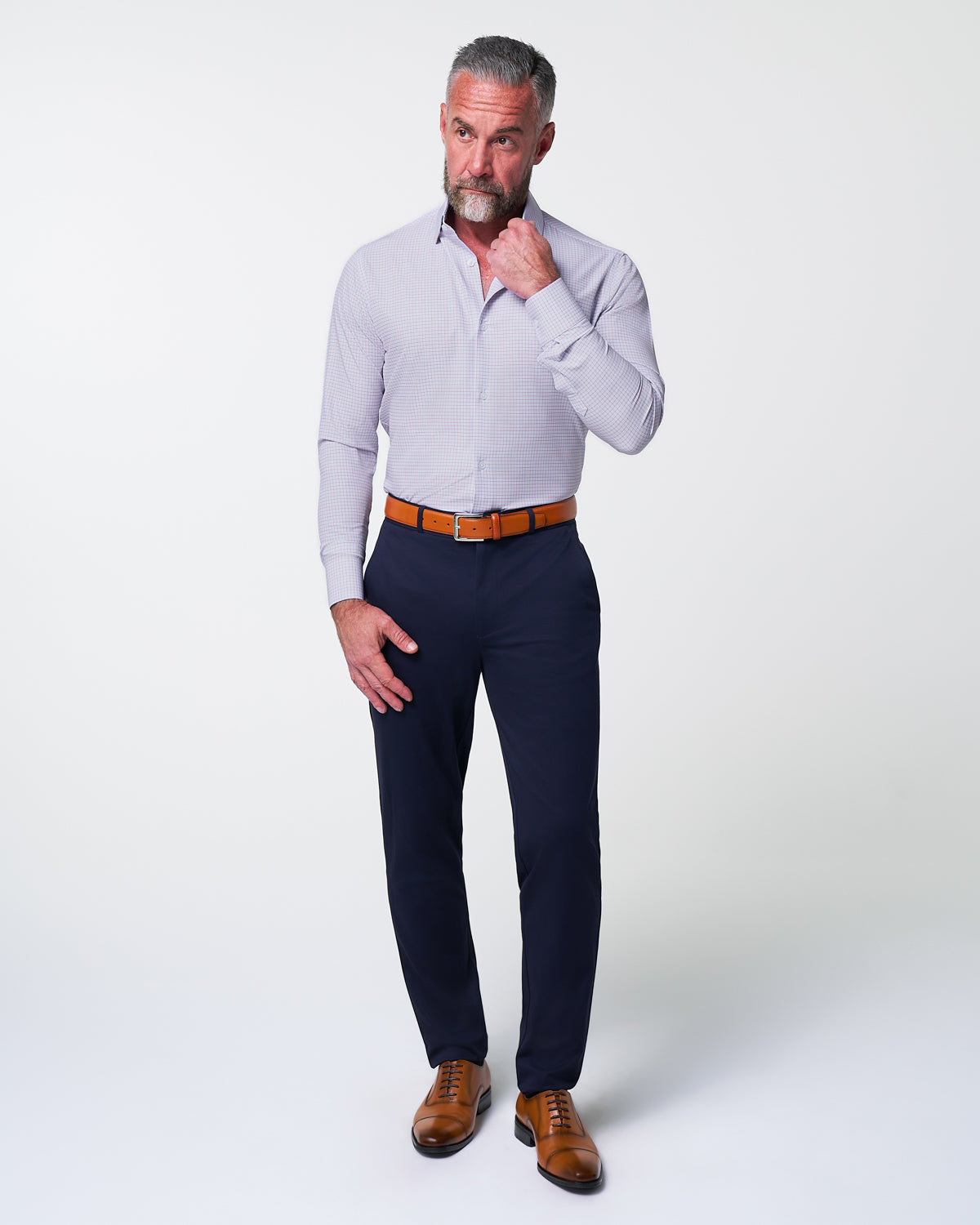"The Buck" Orange and Blue Pattern - Classic Fit
