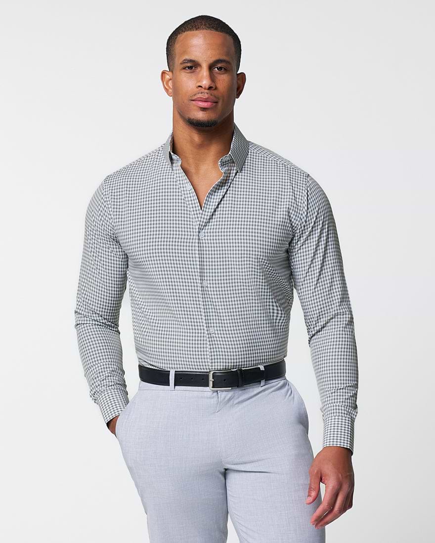 "The Chaney" Forest Green Gingham - Classic Fit