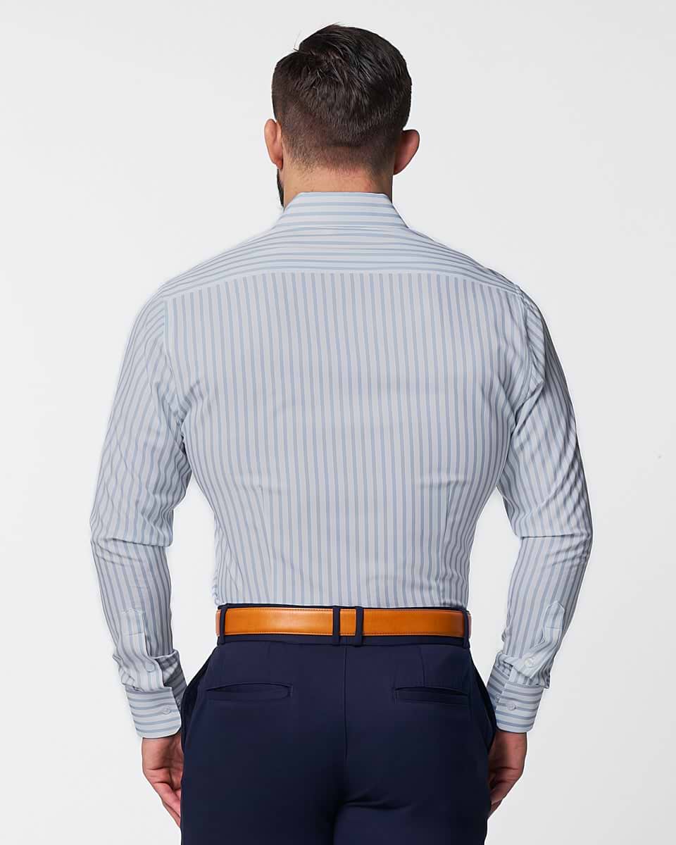 "The Francisco" Light Blue Mid-Stripe