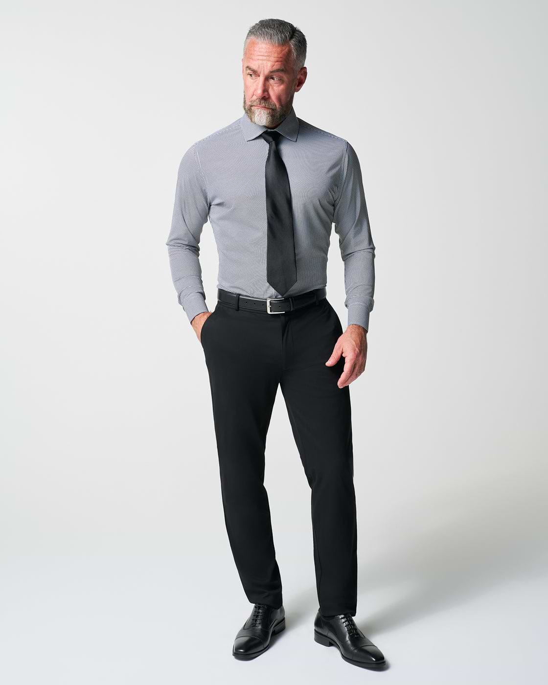 "The Newbury" Black Windowpane