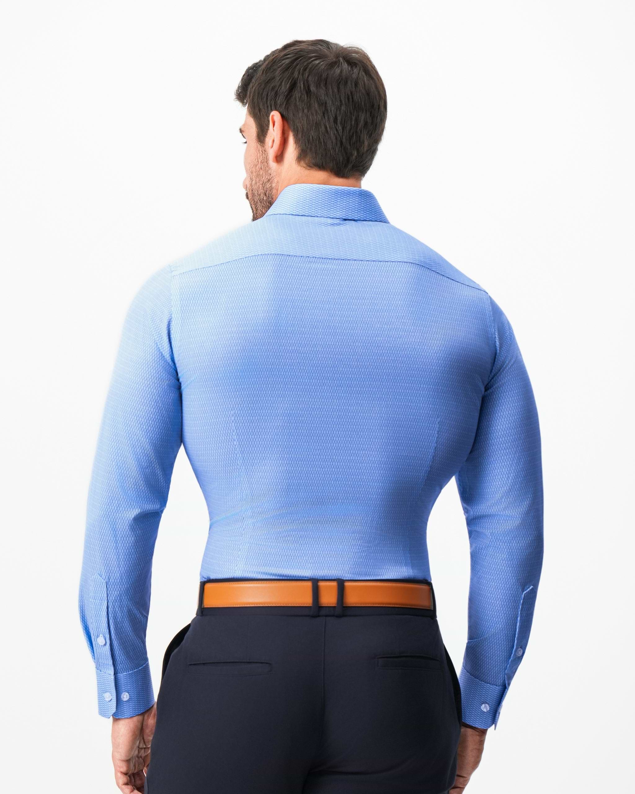 "The Sedona" Sky Blue with Navy Diamond Geo