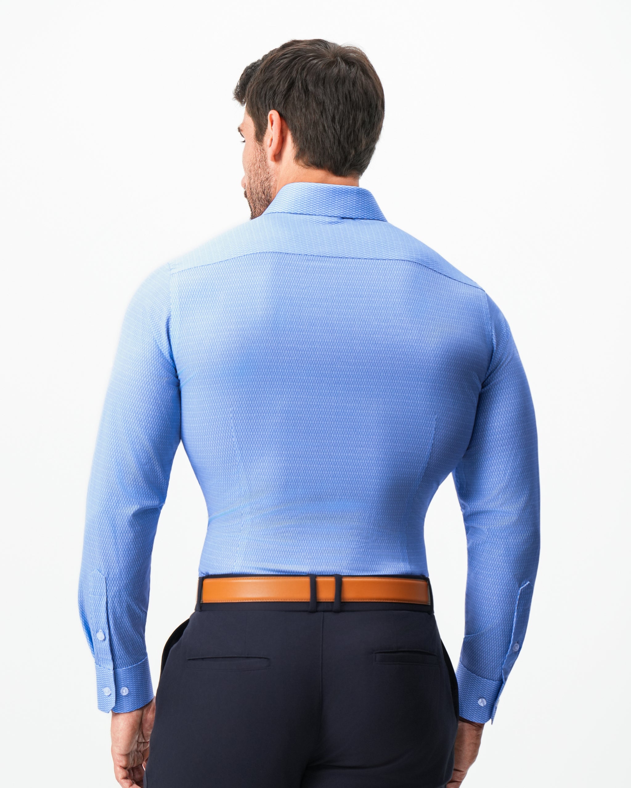 "The Sedona" Sky Blue with Navy Diamond Geo