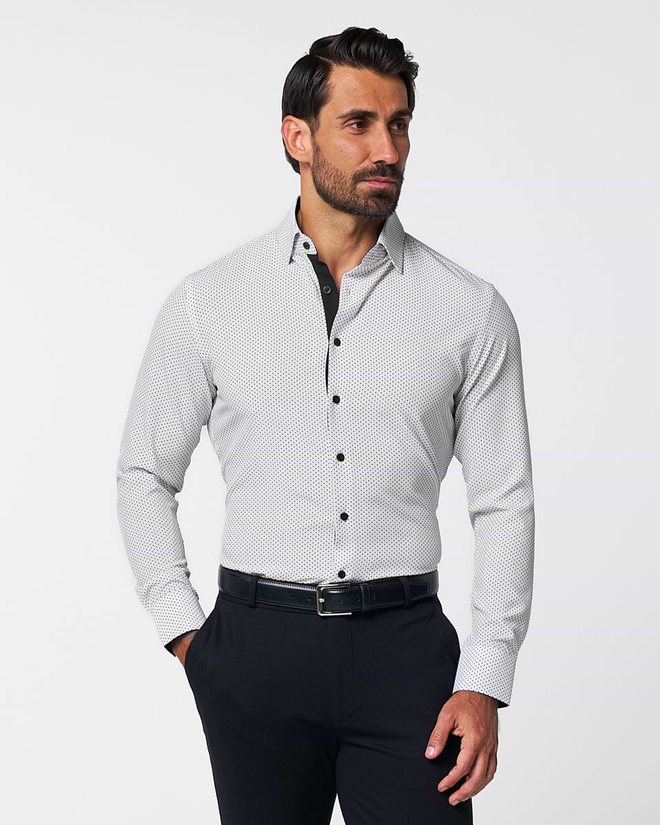 "The Tatar" White With Black Dots