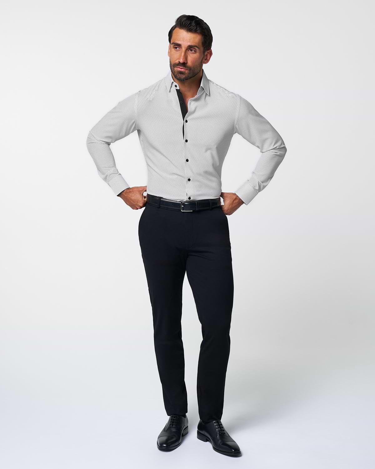 "The Tatar" White With Black Dots