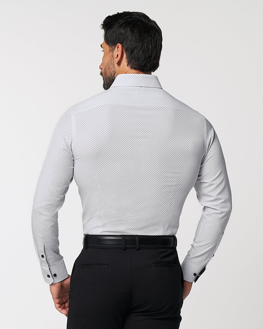 "The Tatar" White With Black Dots