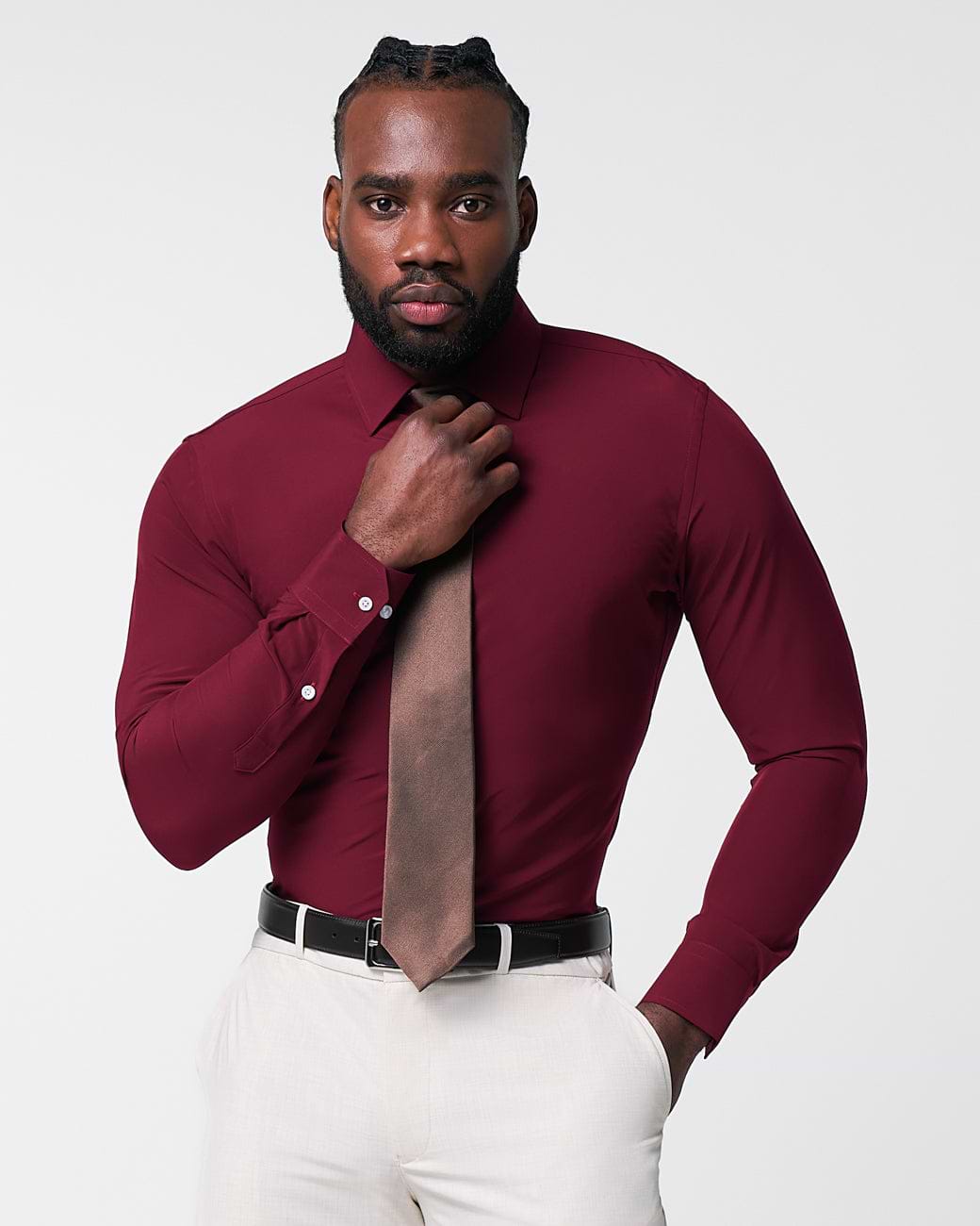 "The Ward" Solid Maroon