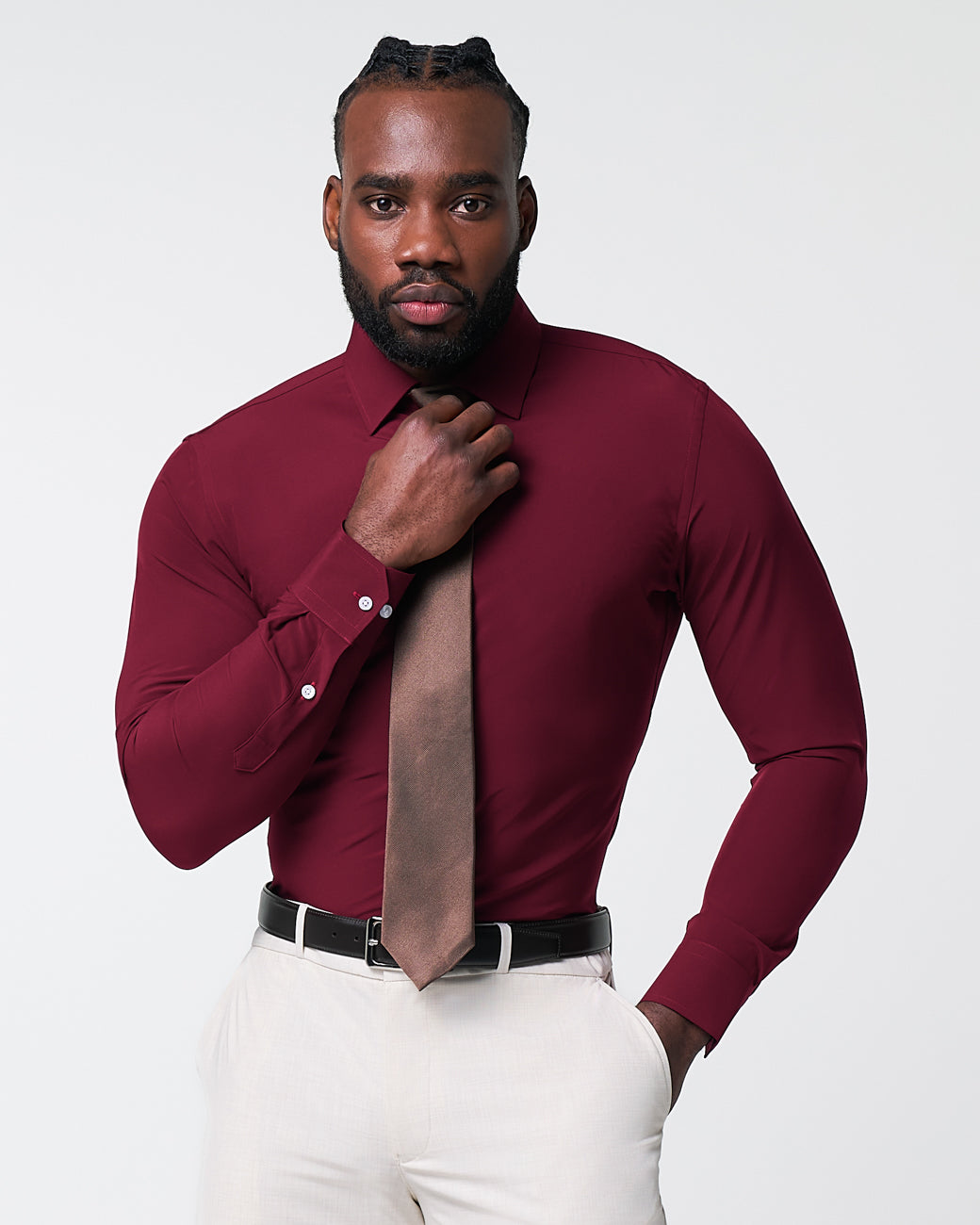 "The Ward" Solid Maroon