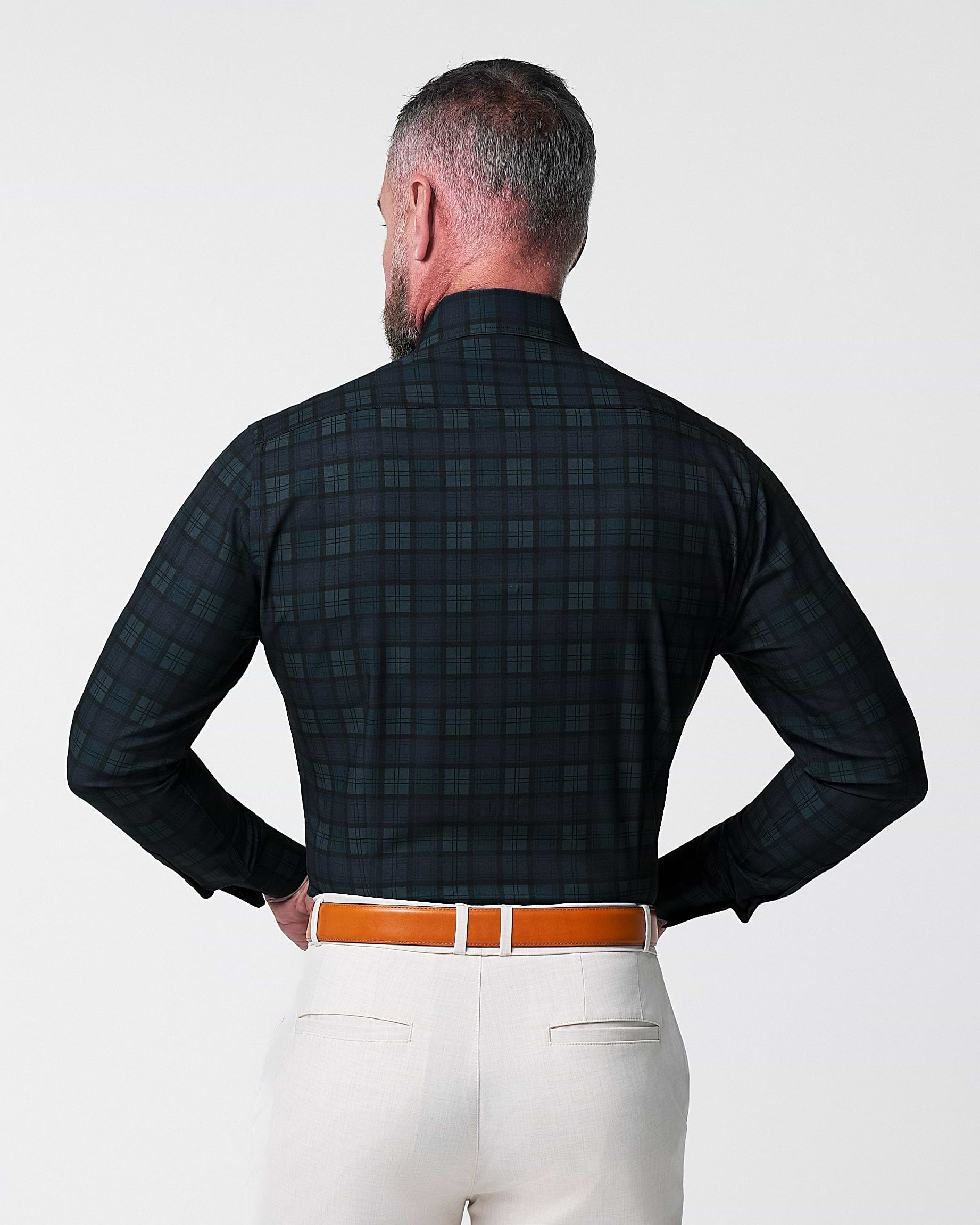 "The York" Navy, Black & Olive Plaid