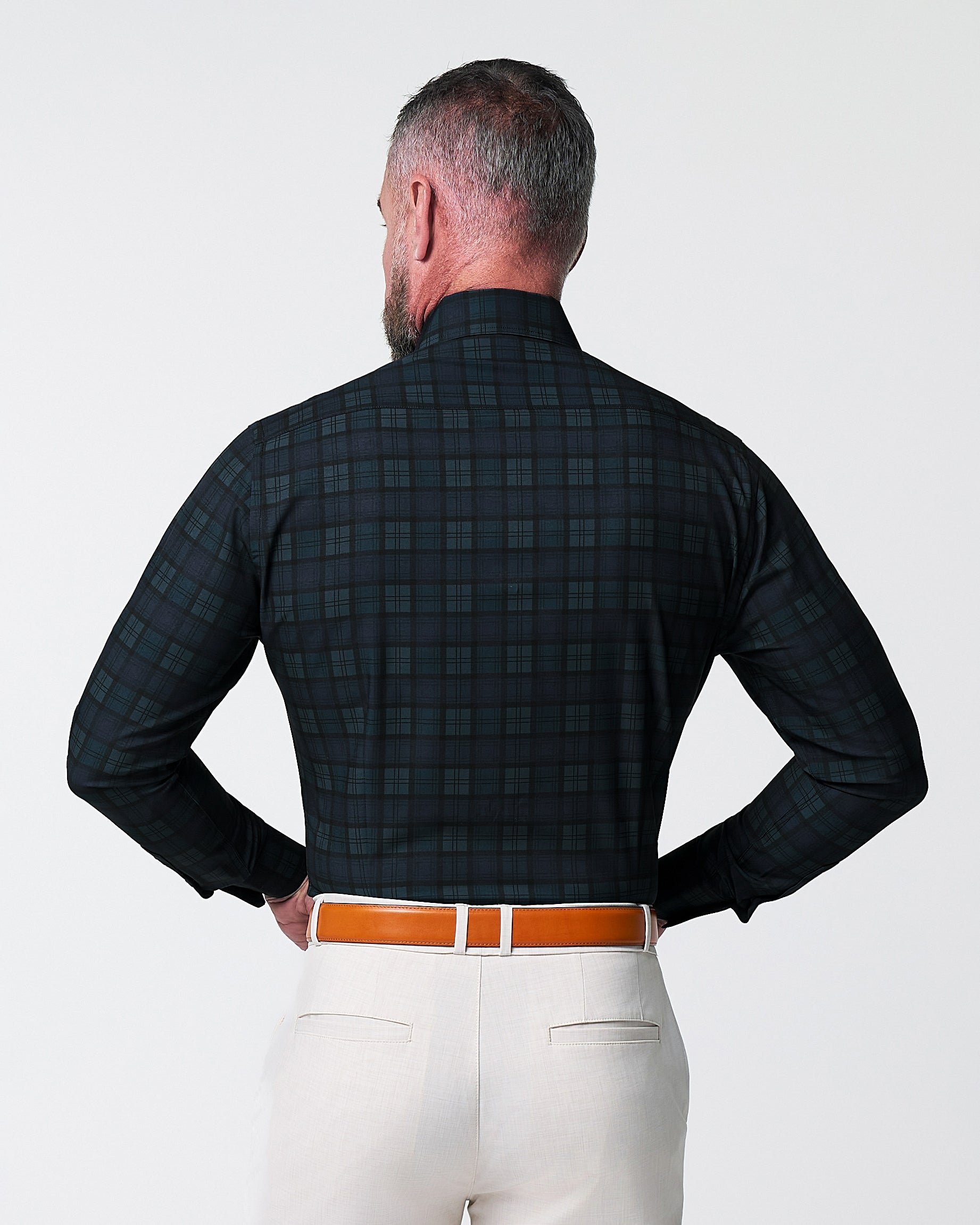 "The York" Navy, Black & Olive Plaid
