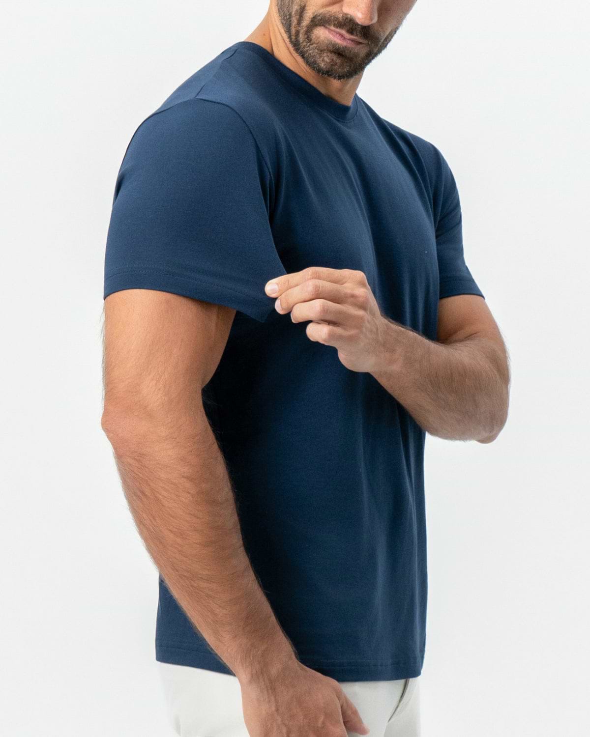 "The Hartford" Navy Short Sleeve Crewneck