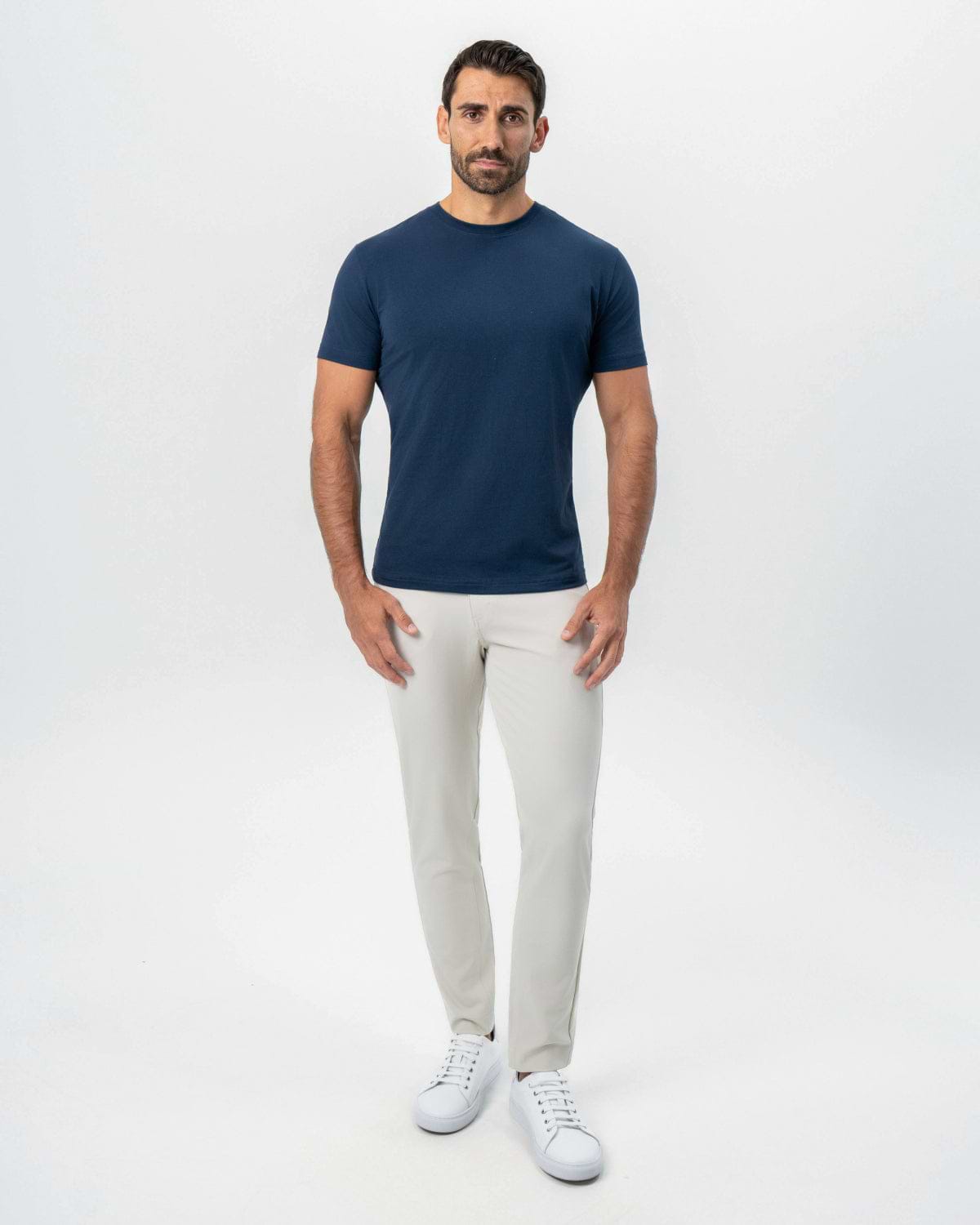 "The Hartford" Navy Short Sleeve Crewneck