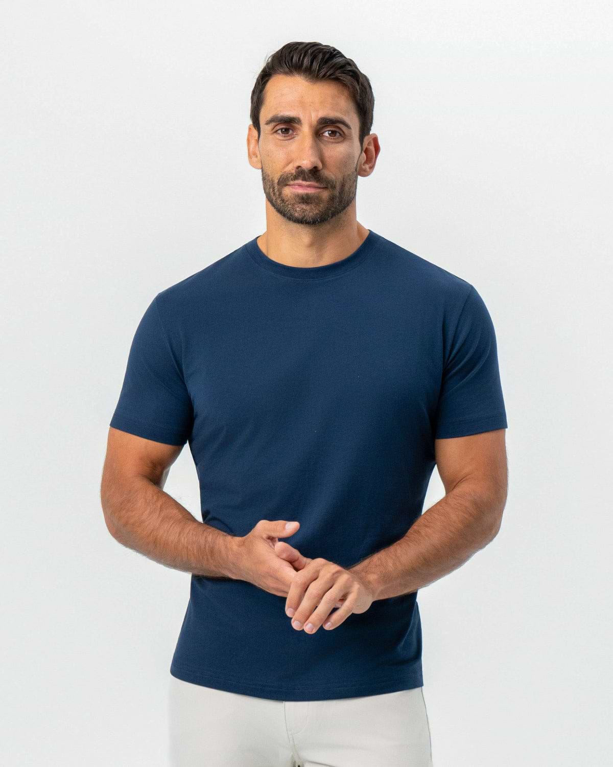 "The Hartford" Navy Short Sleeve Crewneck