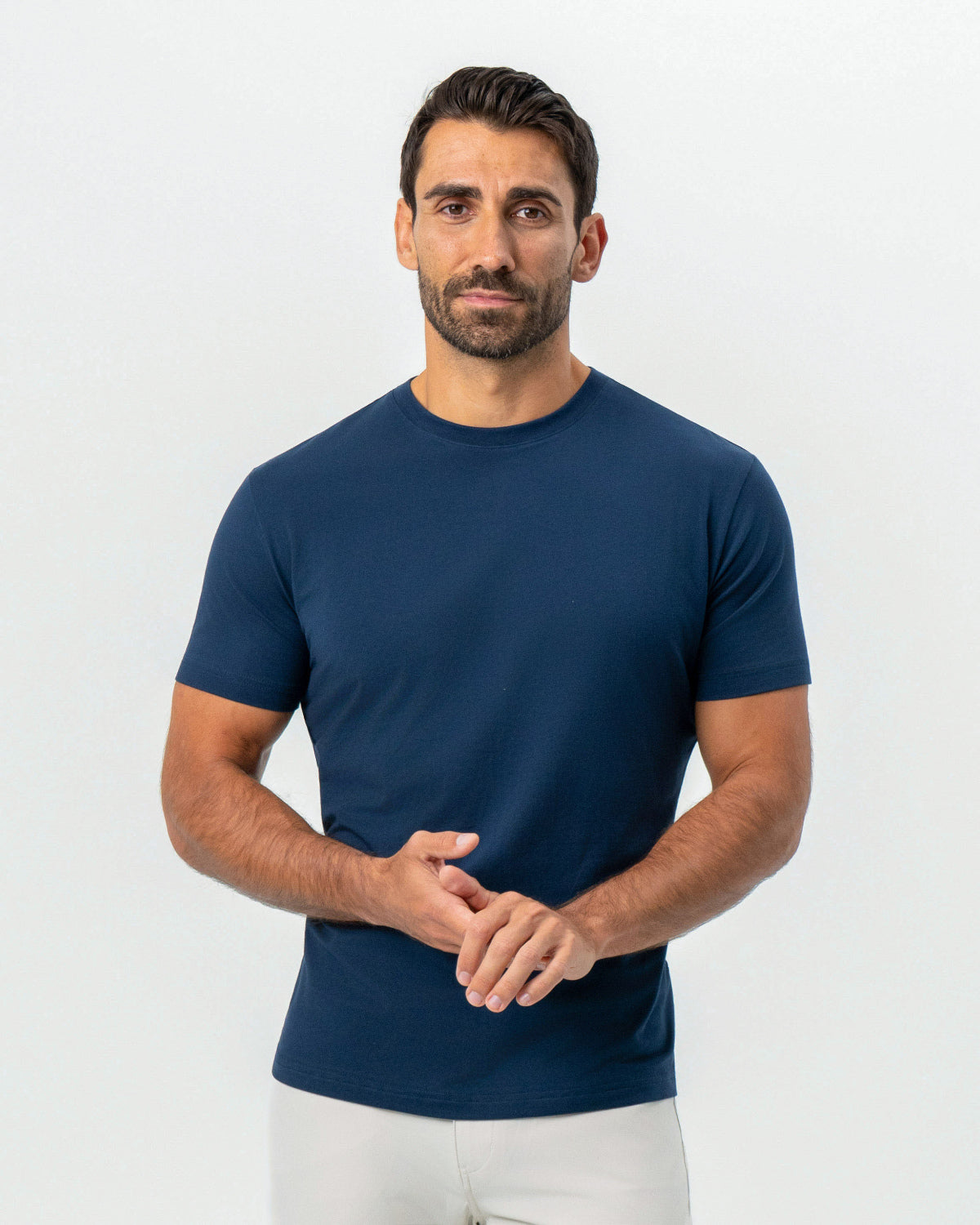 "The Hartford" Navy Short Sleeve Crewneck