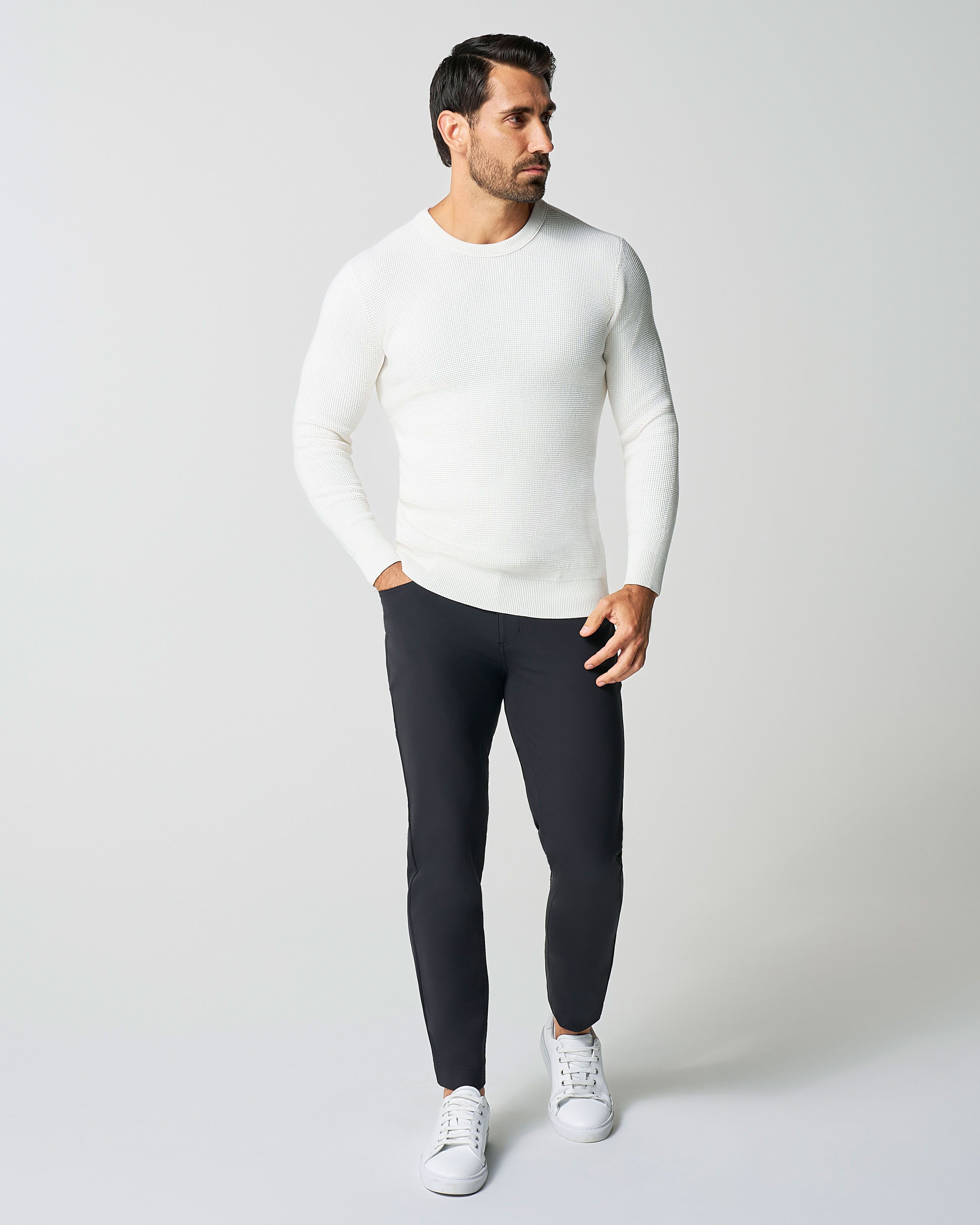 Heavy Knit Crewneck  - Cream