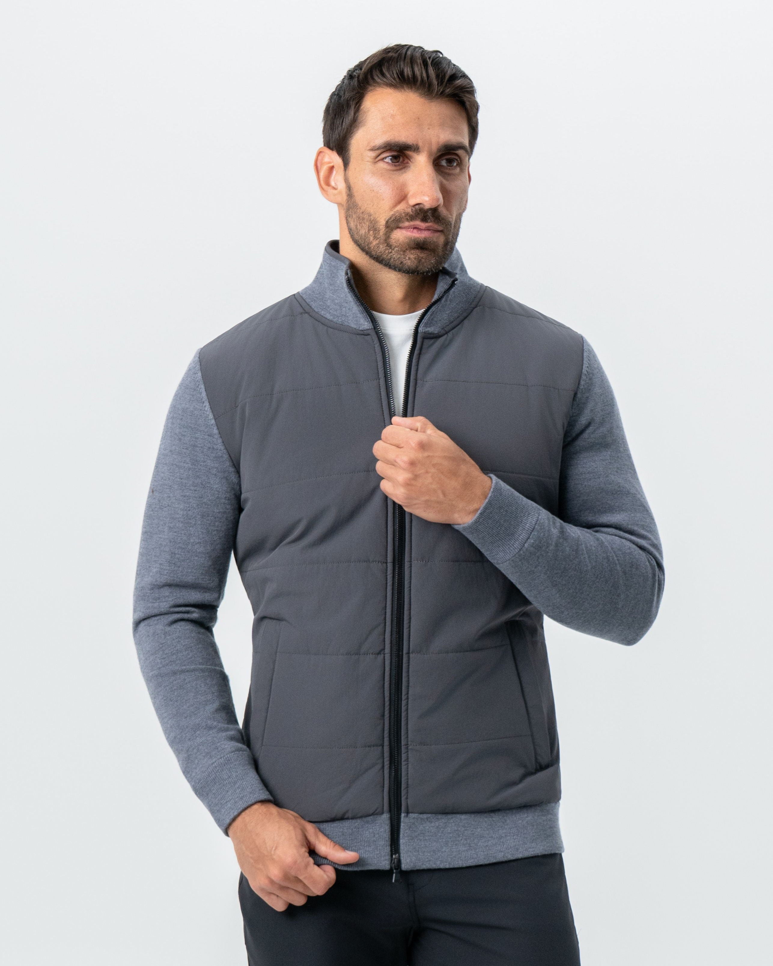 Knit Zip Jacket - Grey