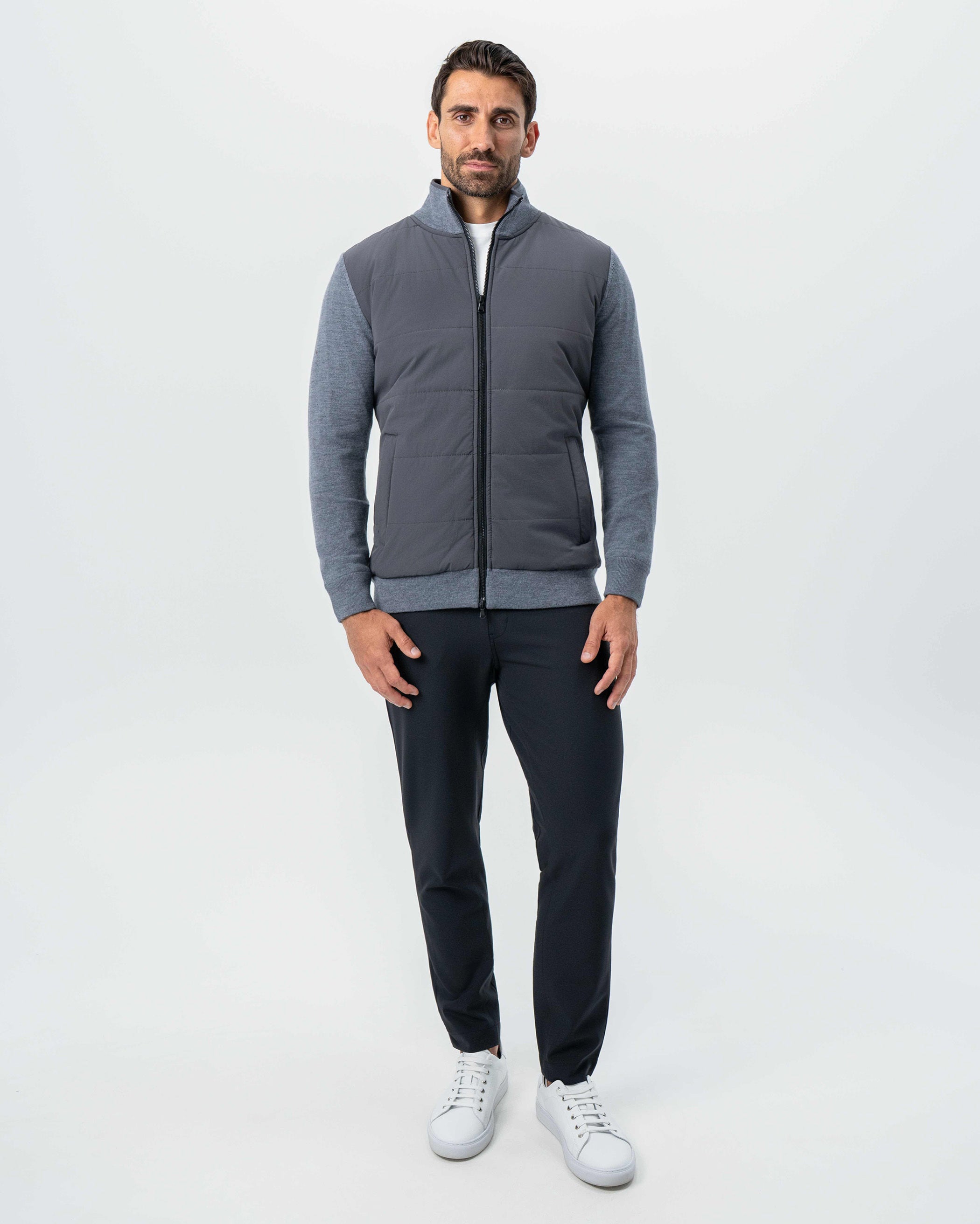 Knit Zip Jacket - Grey
