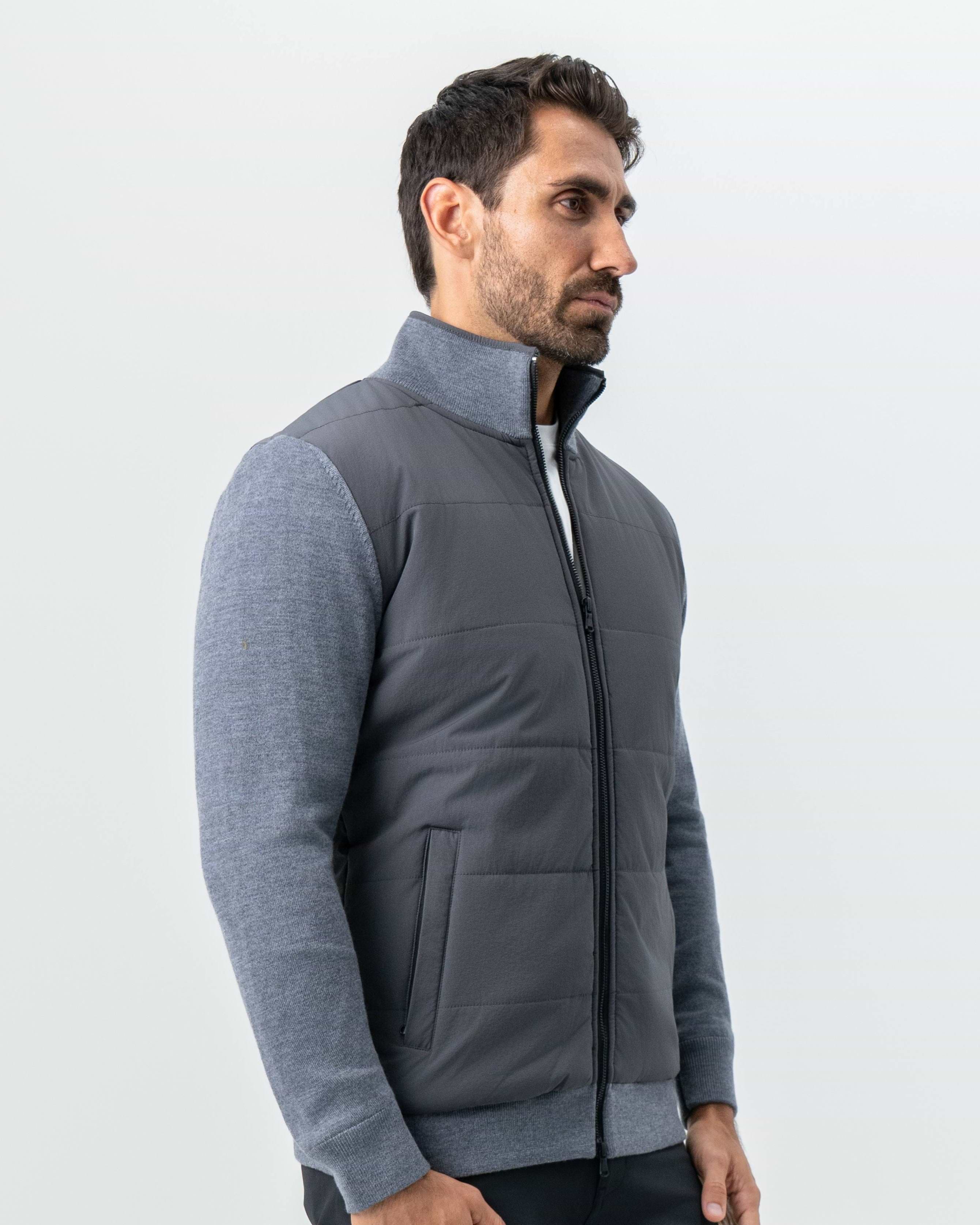 Knit Zip Jacket - Grey