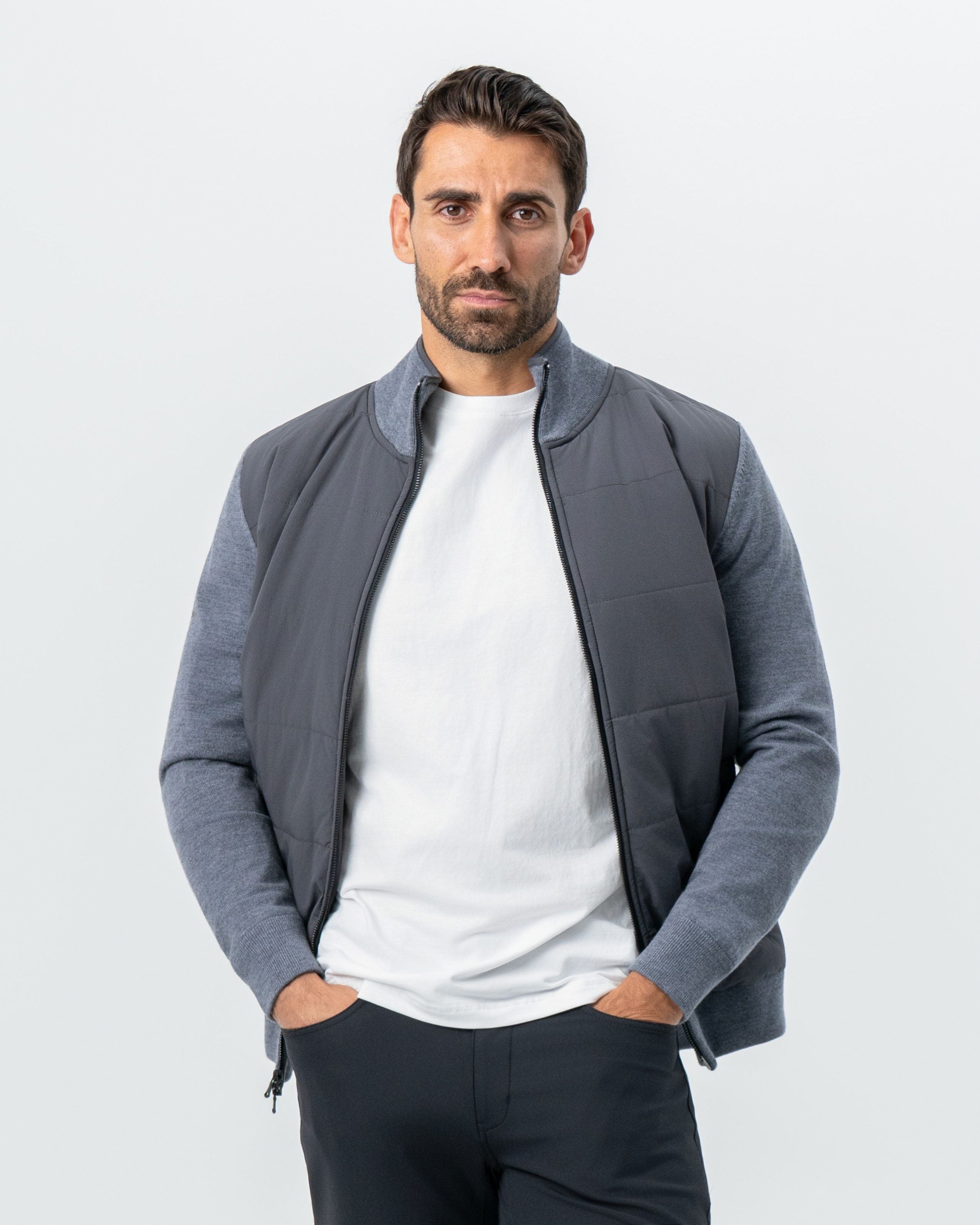 Knit Zip Jacket - Grey